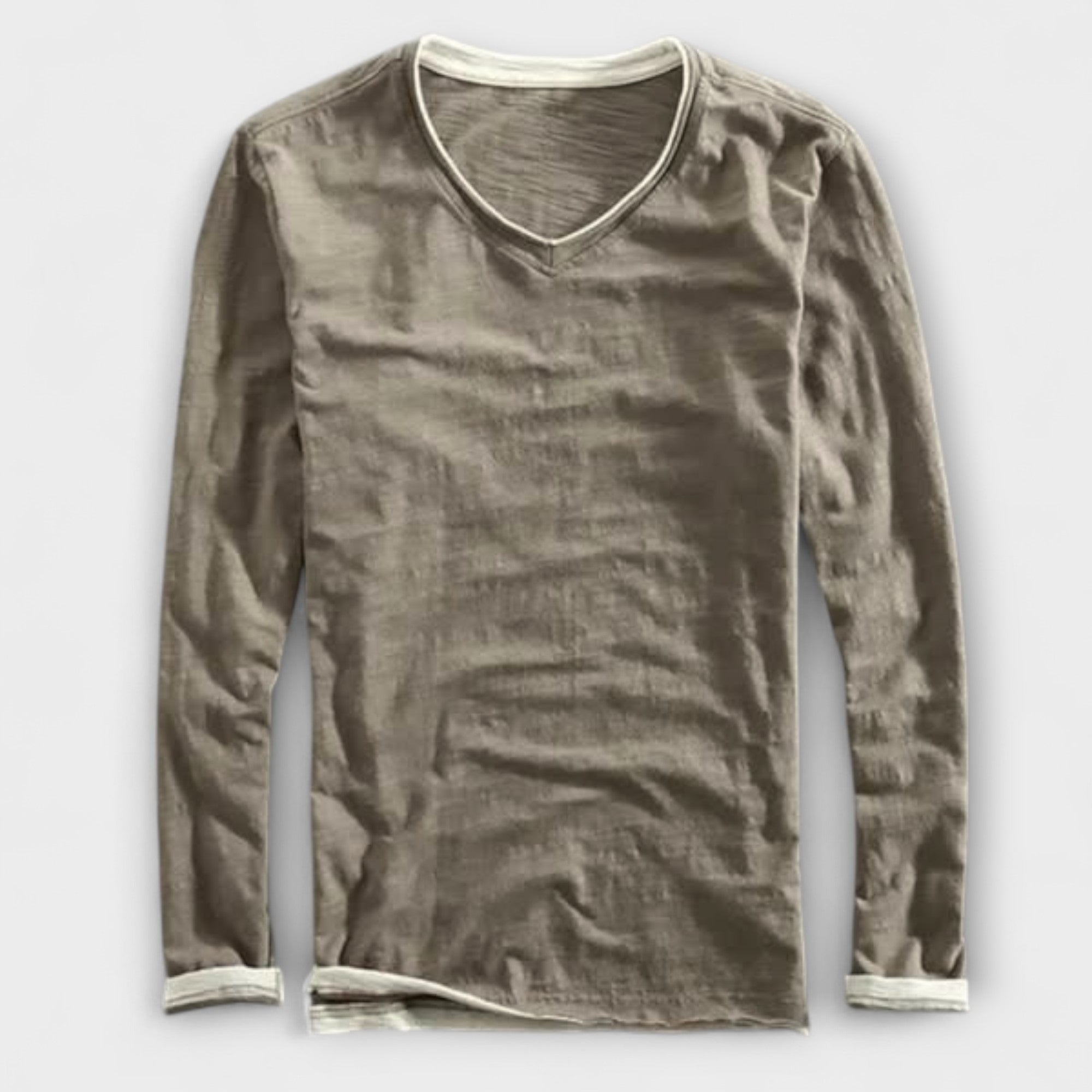 T-shirt en coton à manches longues