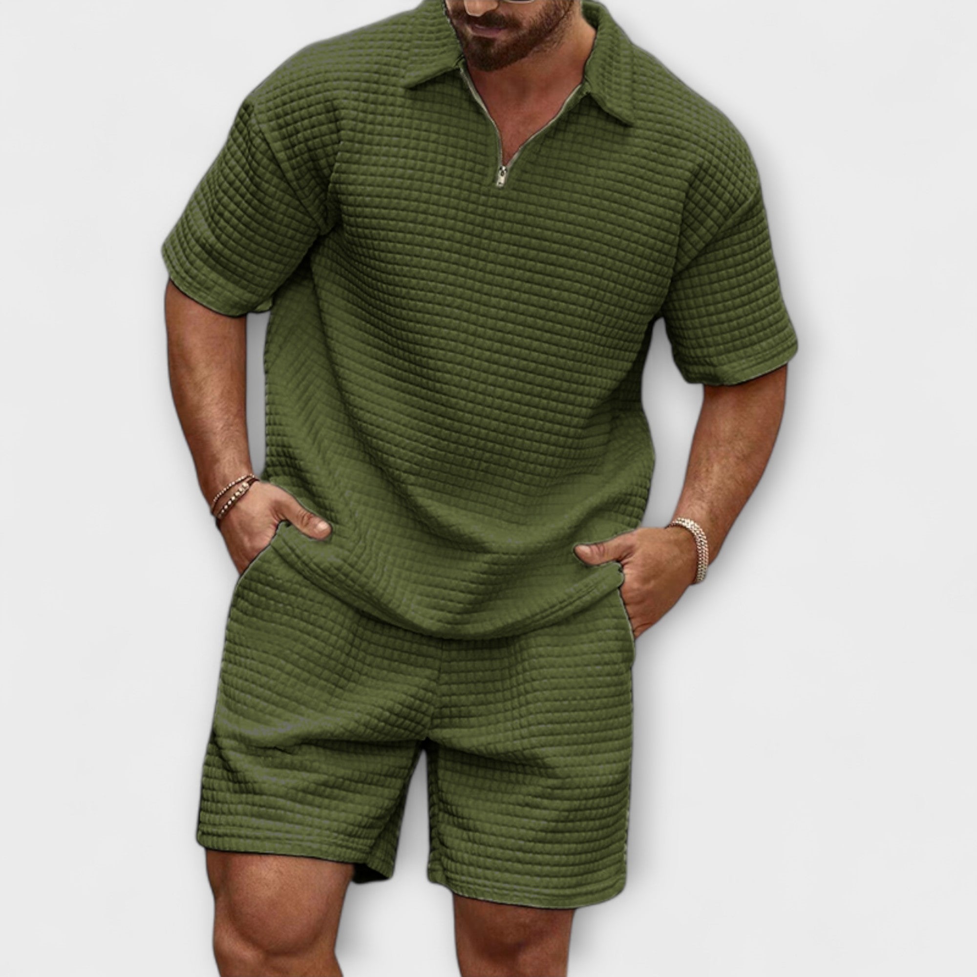 Ensemble en Tricot Waffle