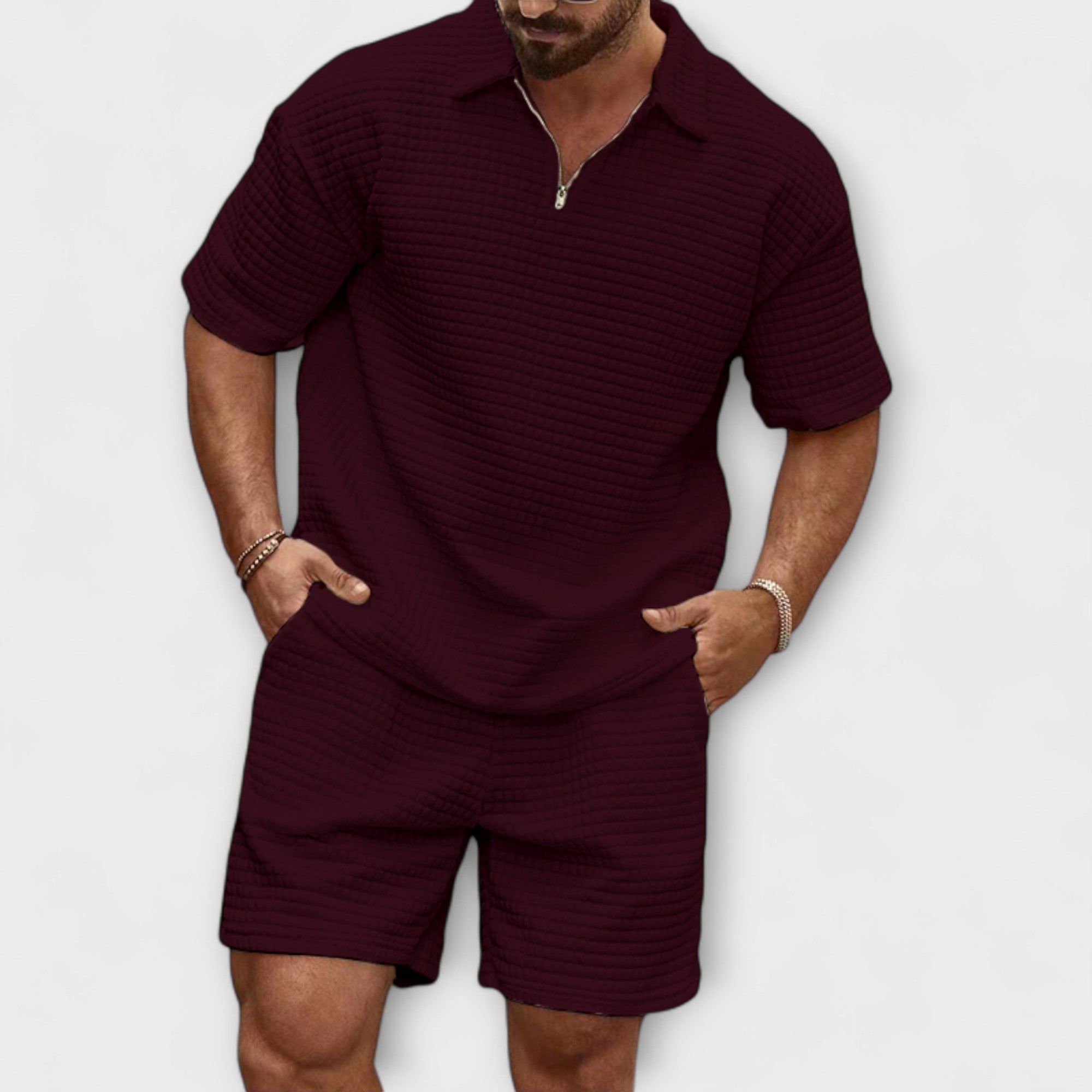 Ensemble en Tricot Waffle