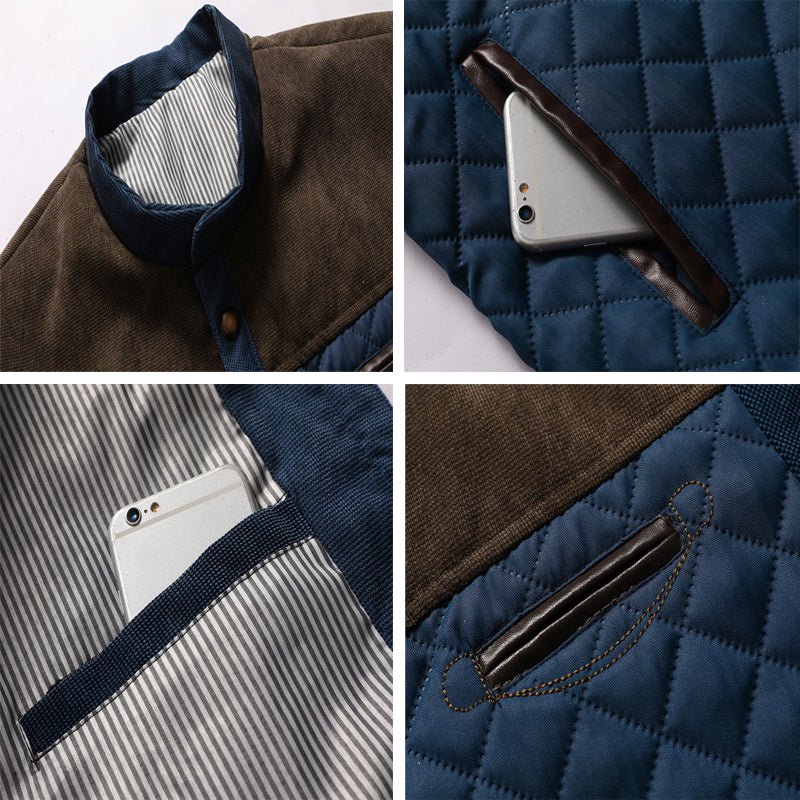 Manteau à carreaux pour hommes de luxe