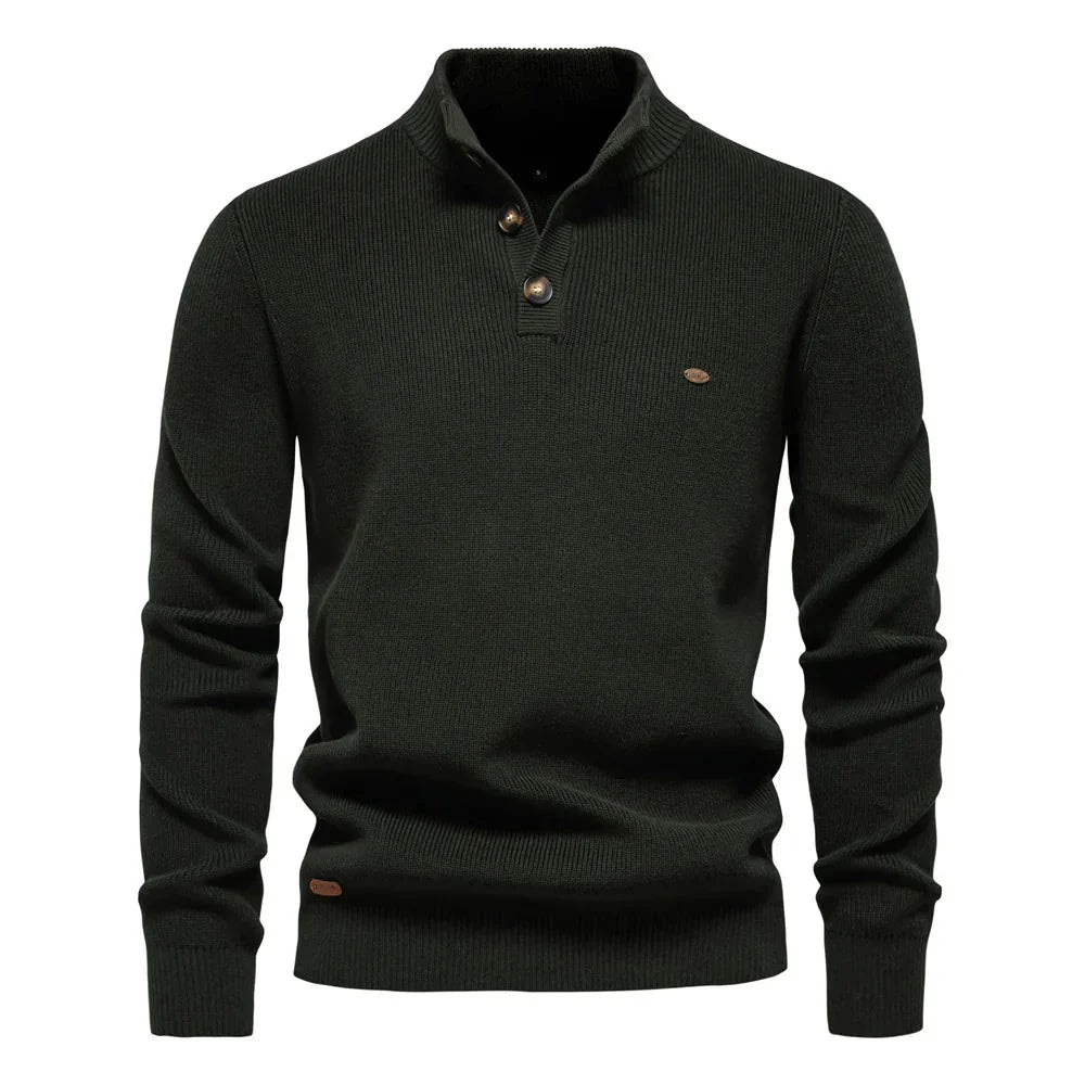 Pull Homme Avec Design de Bouton