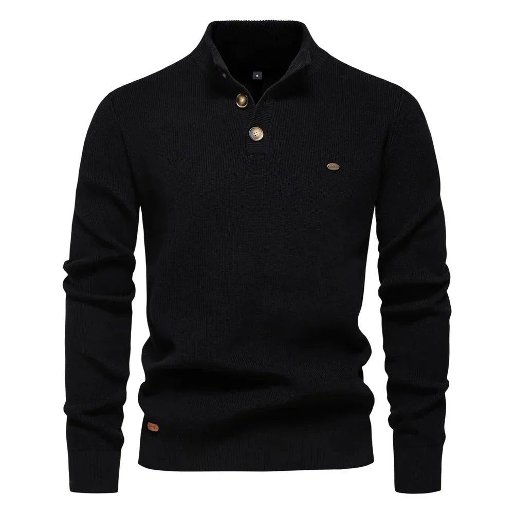 Pull Homme Avec Design de Bouton