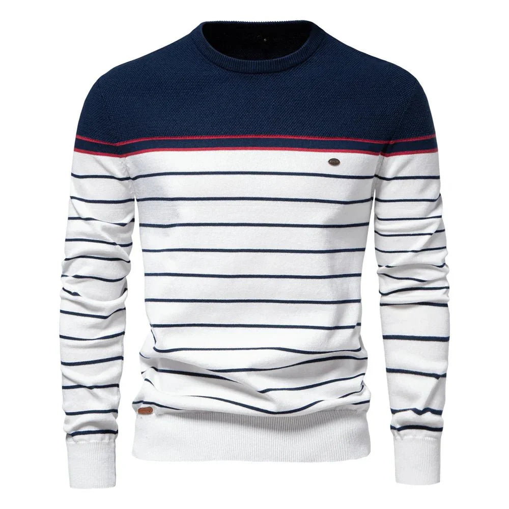 Pull pour hommes avec design rayé