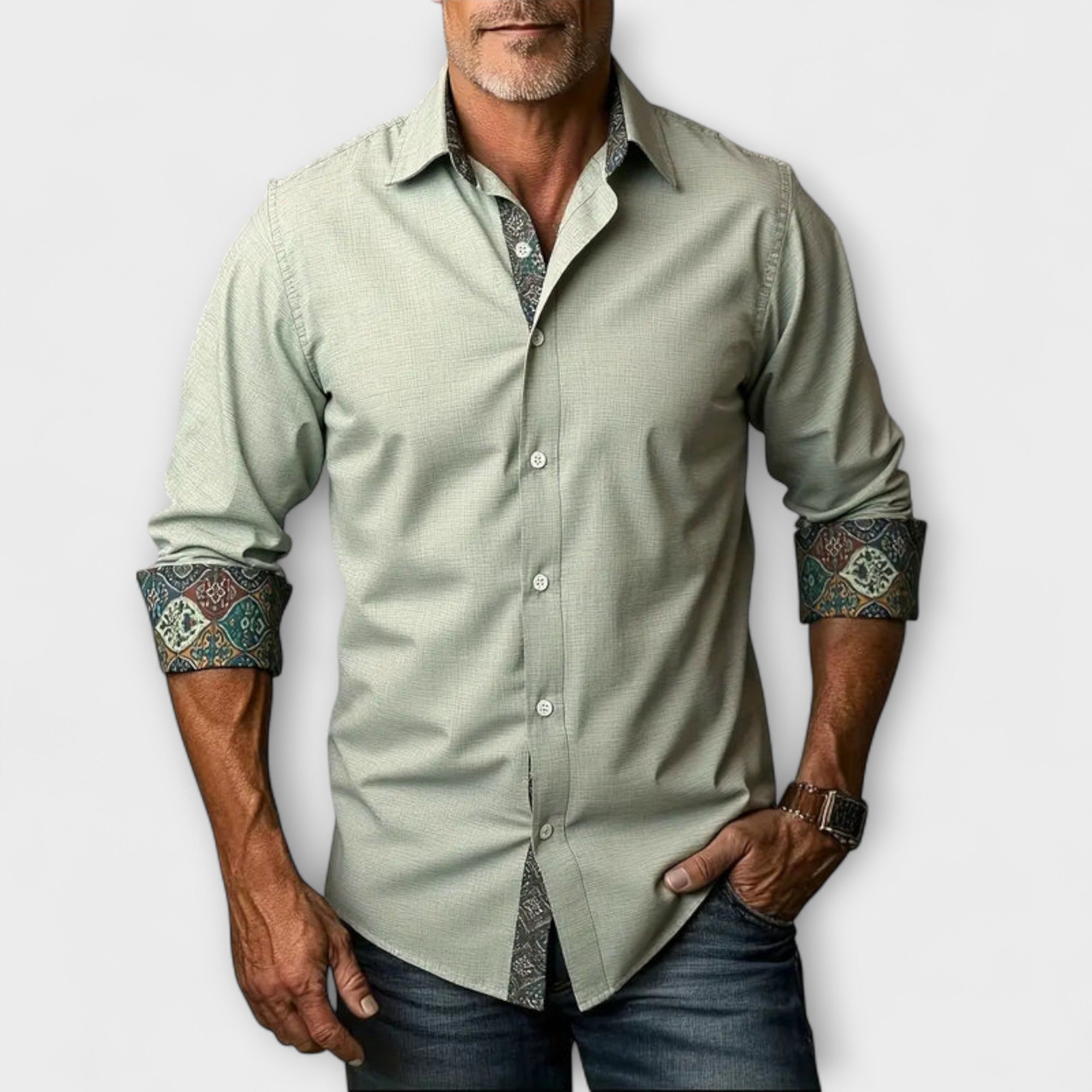 Chemise Élégante à Manches Longues