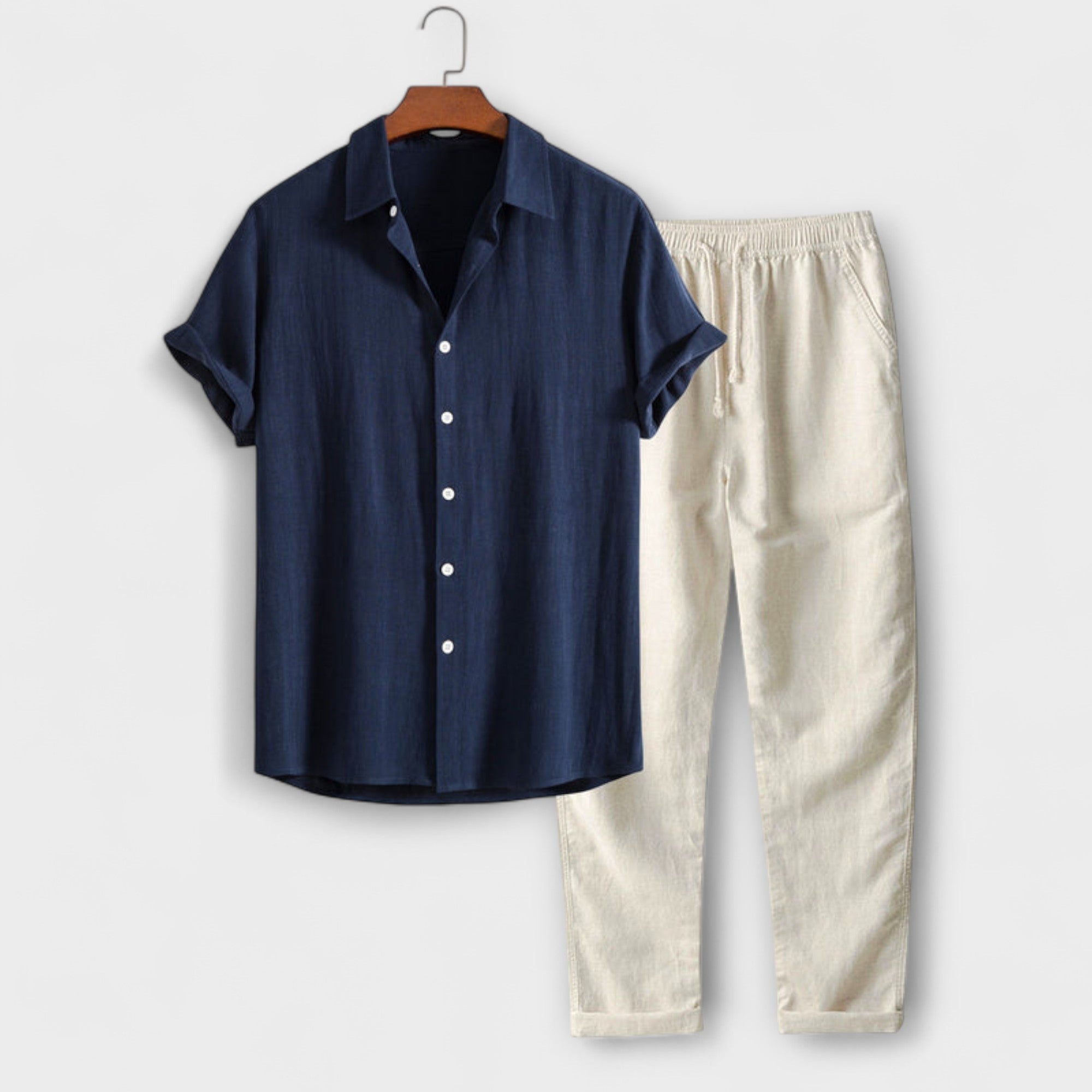 Chemise et Pantalon en Mélange de Lin