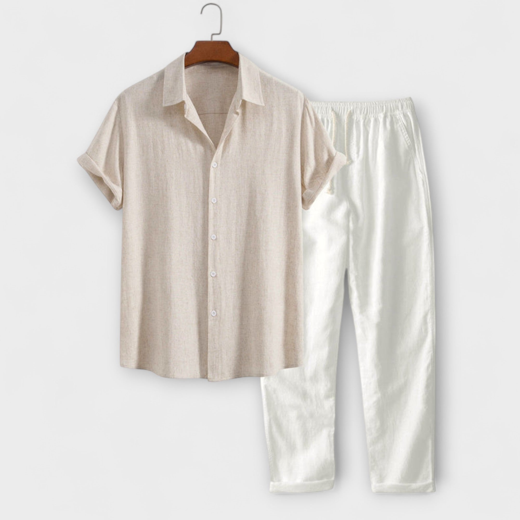 Chemise et Pantalon en Mélange de Lin