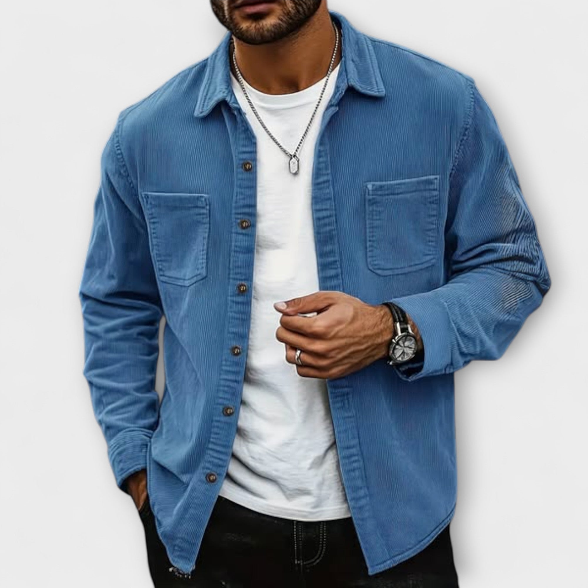 Cardigan en Velours Côtelé