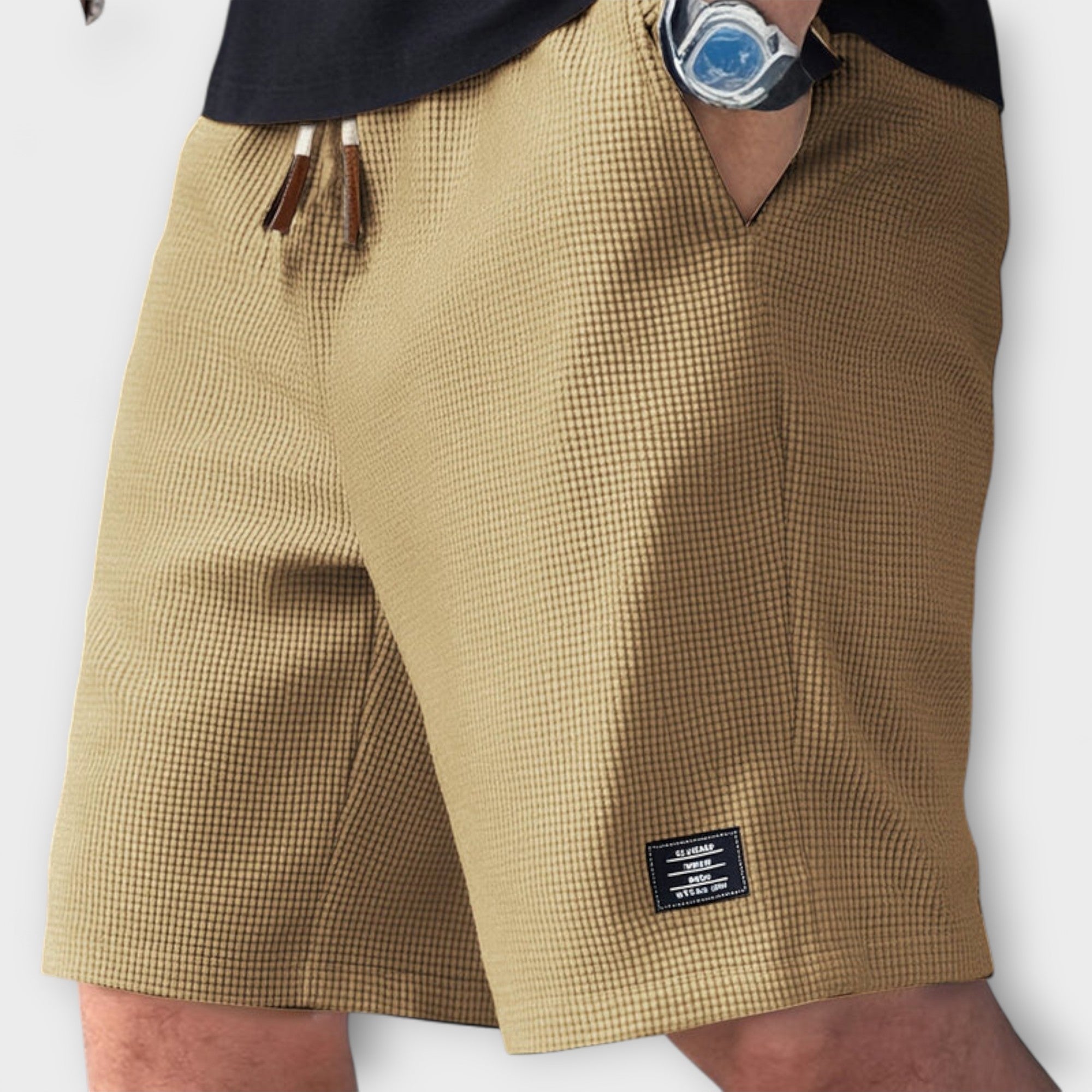Shorts d'été en tricot gaufré