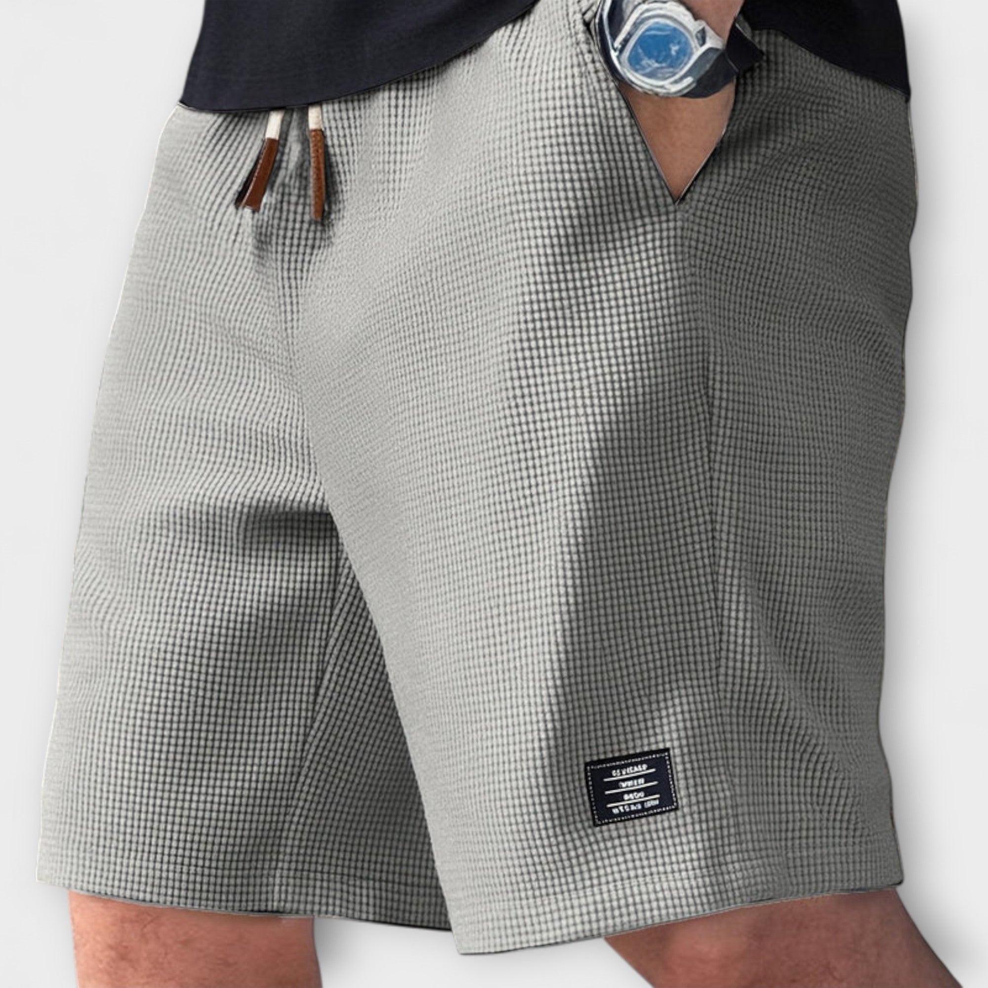 Shorts d'été en tricot gaufré