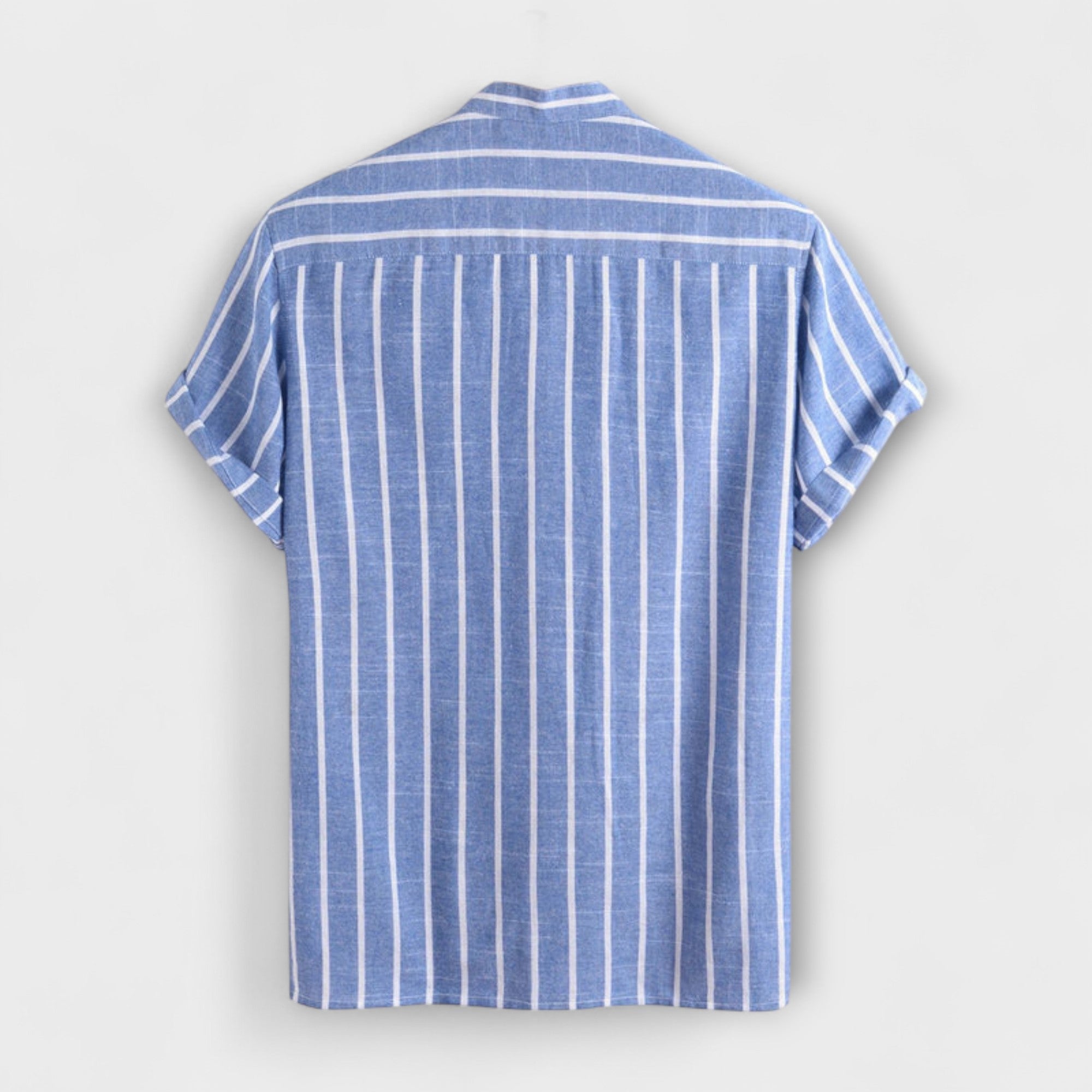 Chemise et Shorts Rayés en Lin