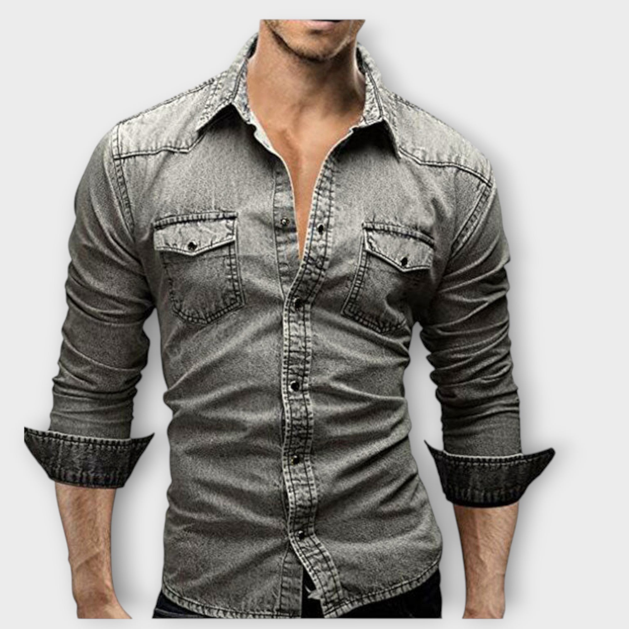 Chemise en Denim Moderne