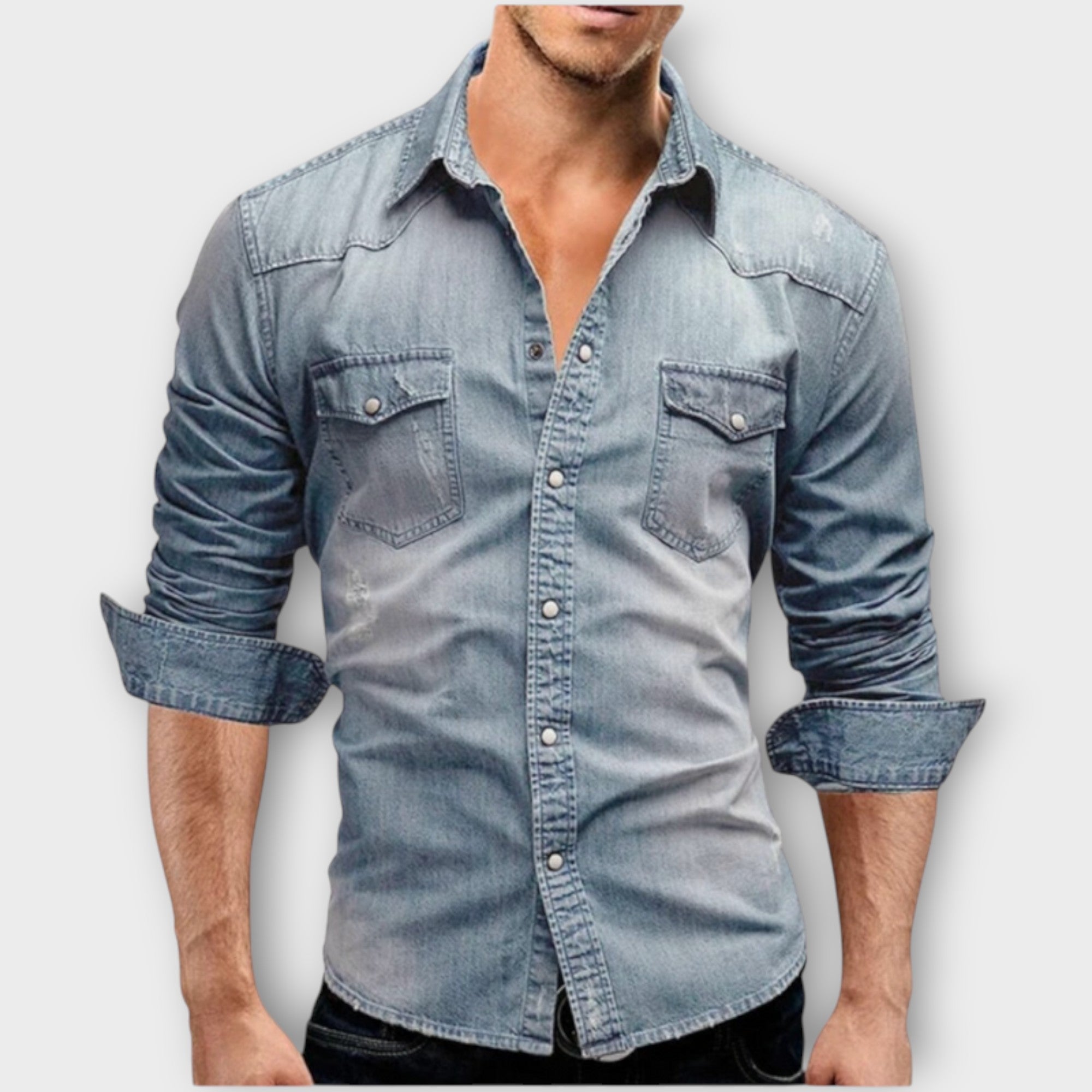 Chemise en Denim Moderne