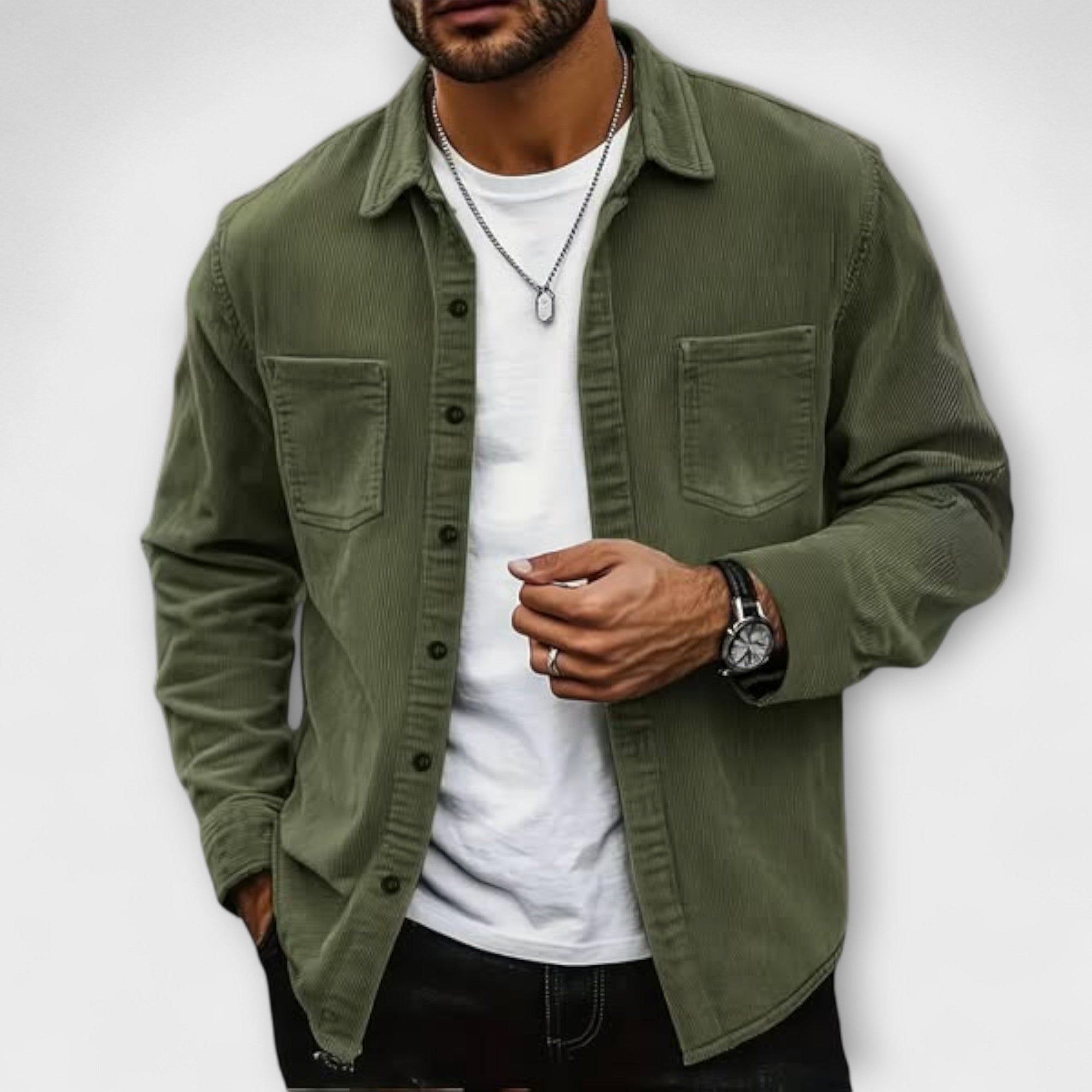 Cardigan en Velours Côtelé