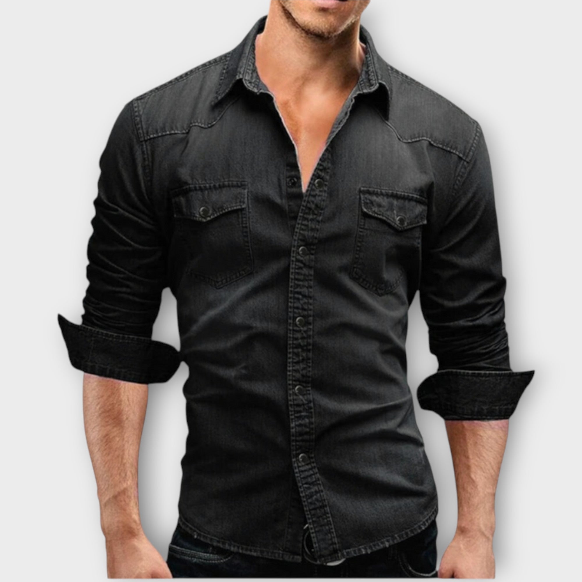 Chemise en Denim Moderne