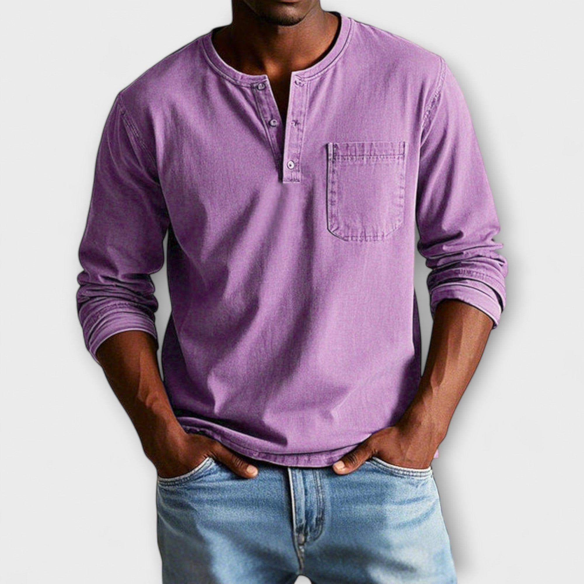 Chemise Vintage à Manches Longues