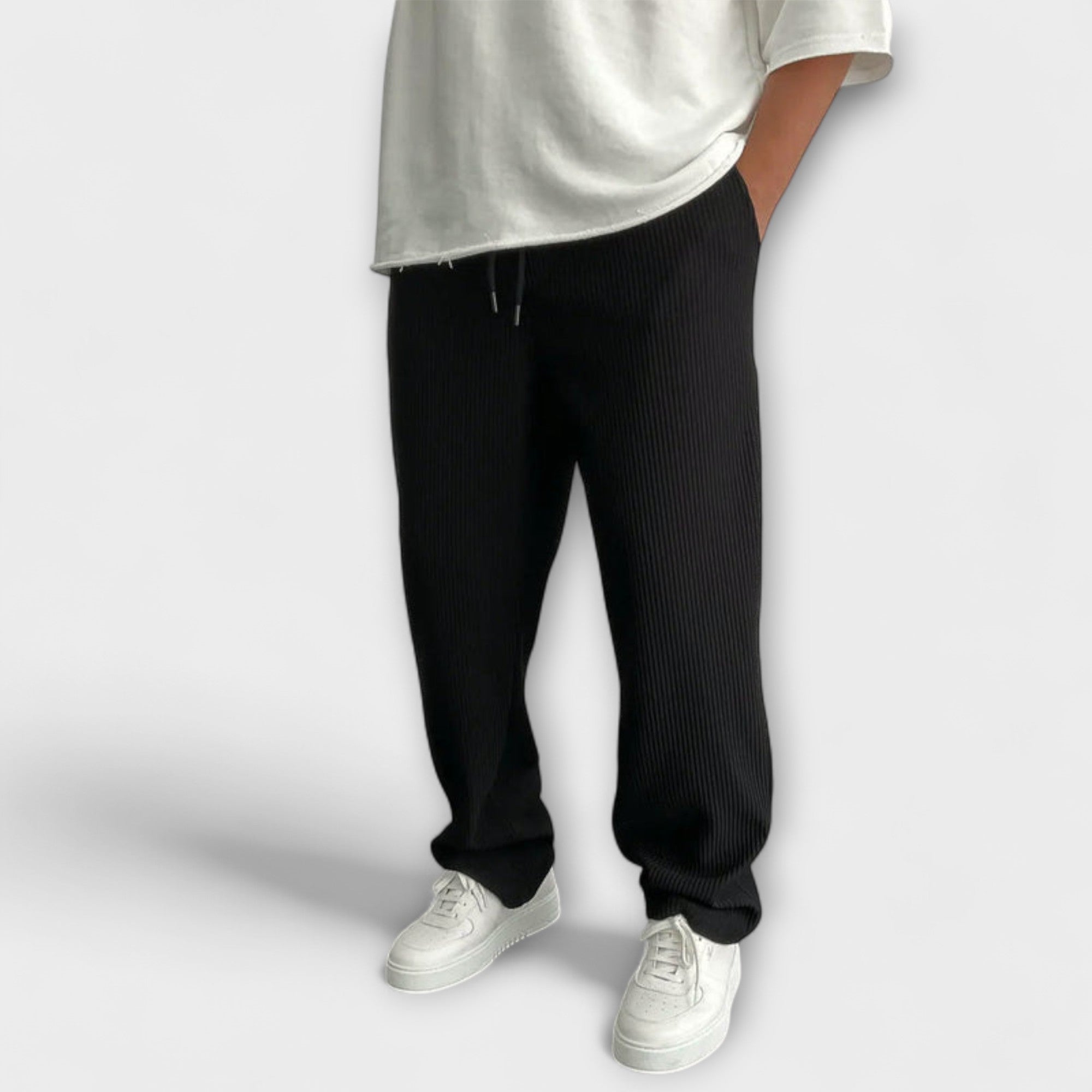 Pantalons Tricot Détendus