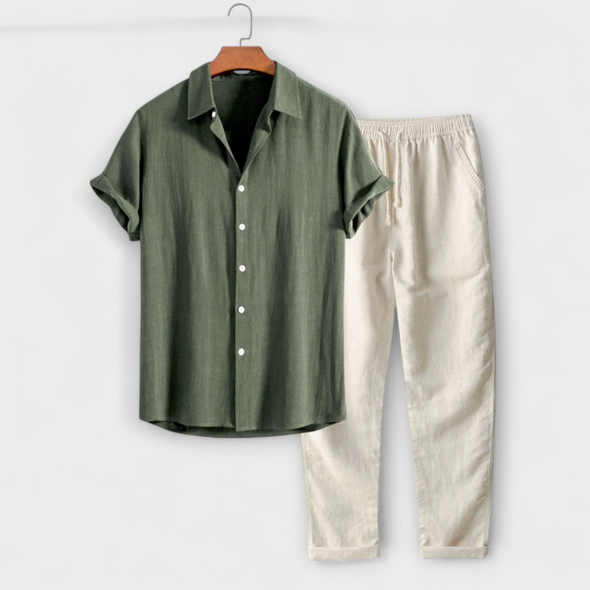 Chemise et Pantalon en Mélange de Lin