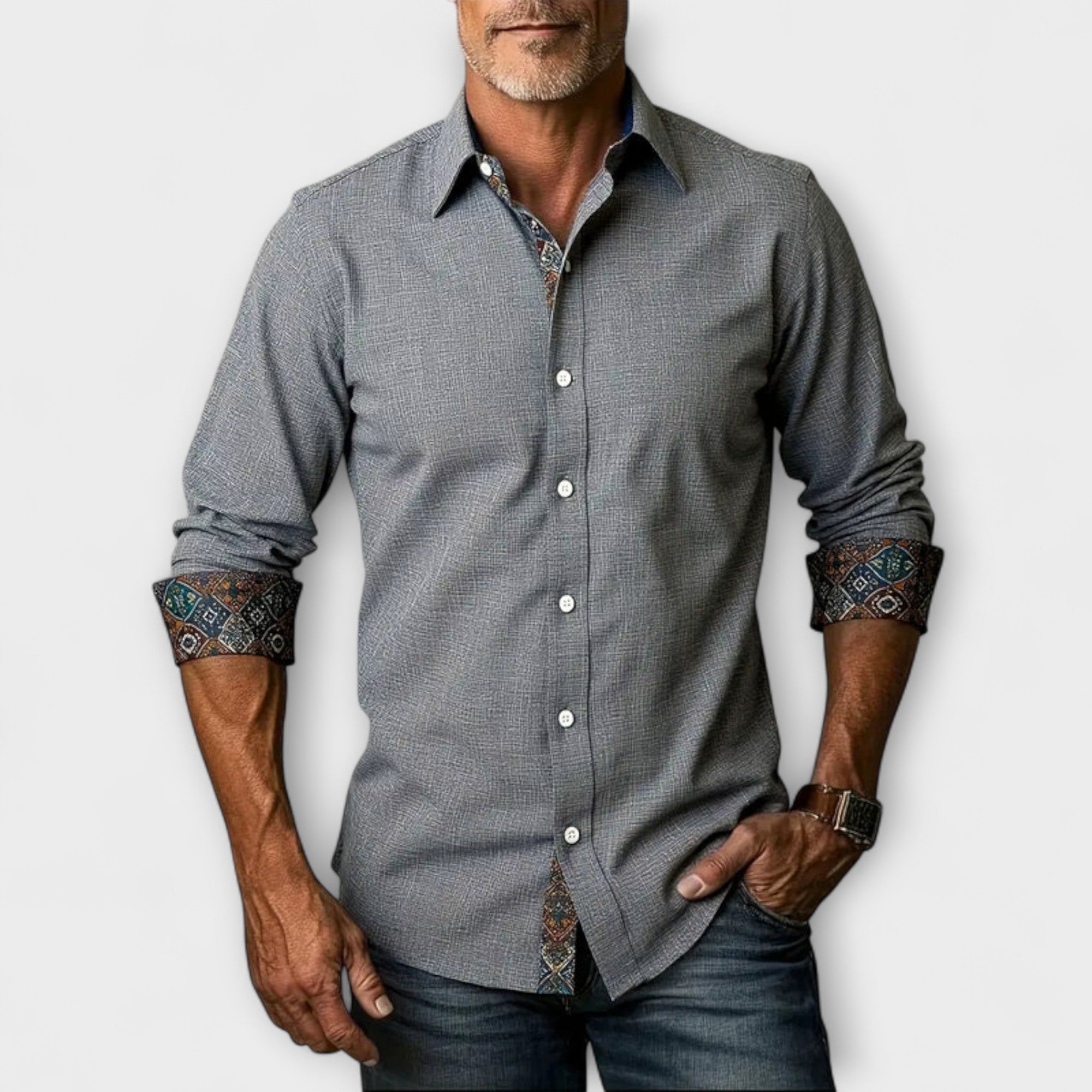 Chemise Élégante à Manches Longues