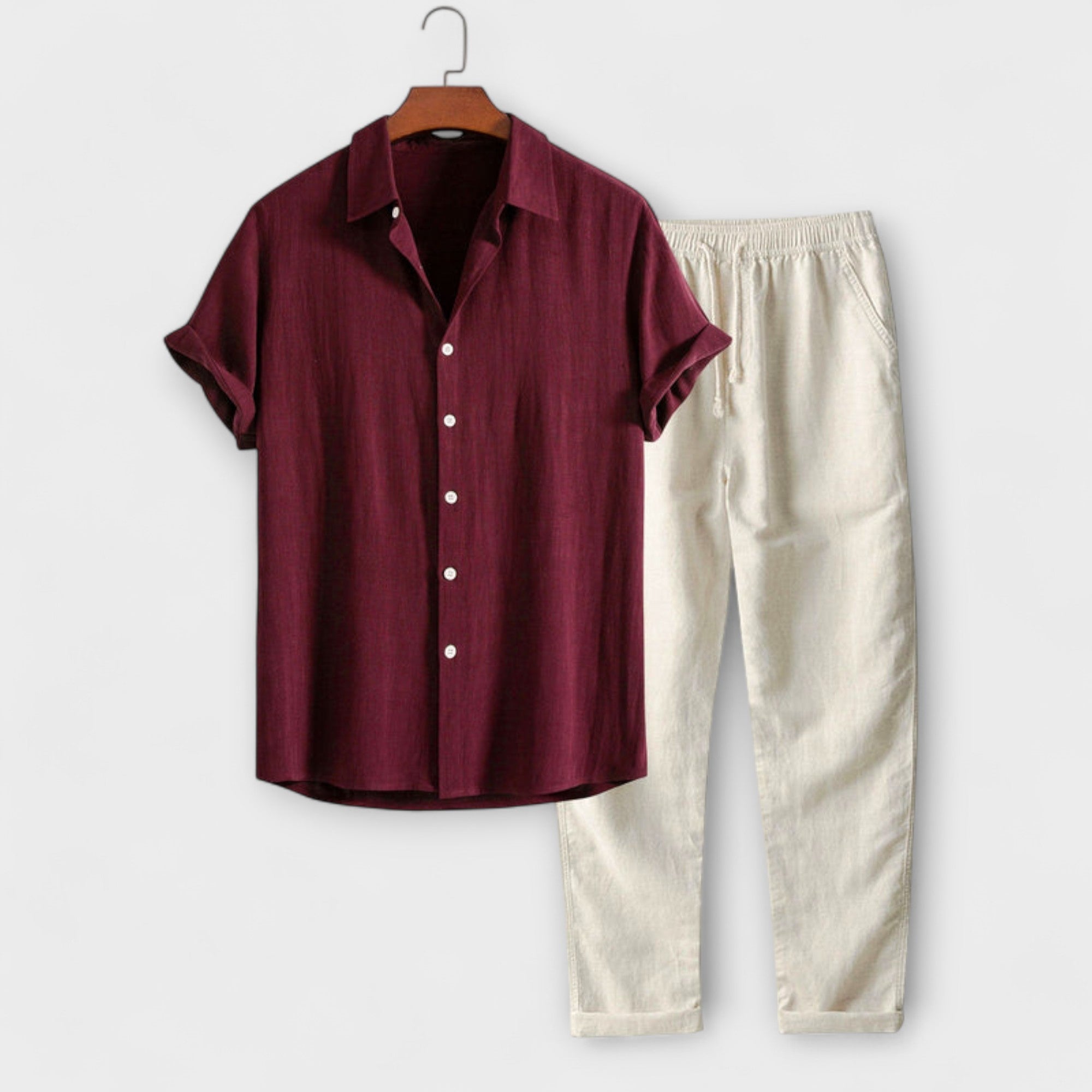 Chemise et Pantalon en Mélange de Lin