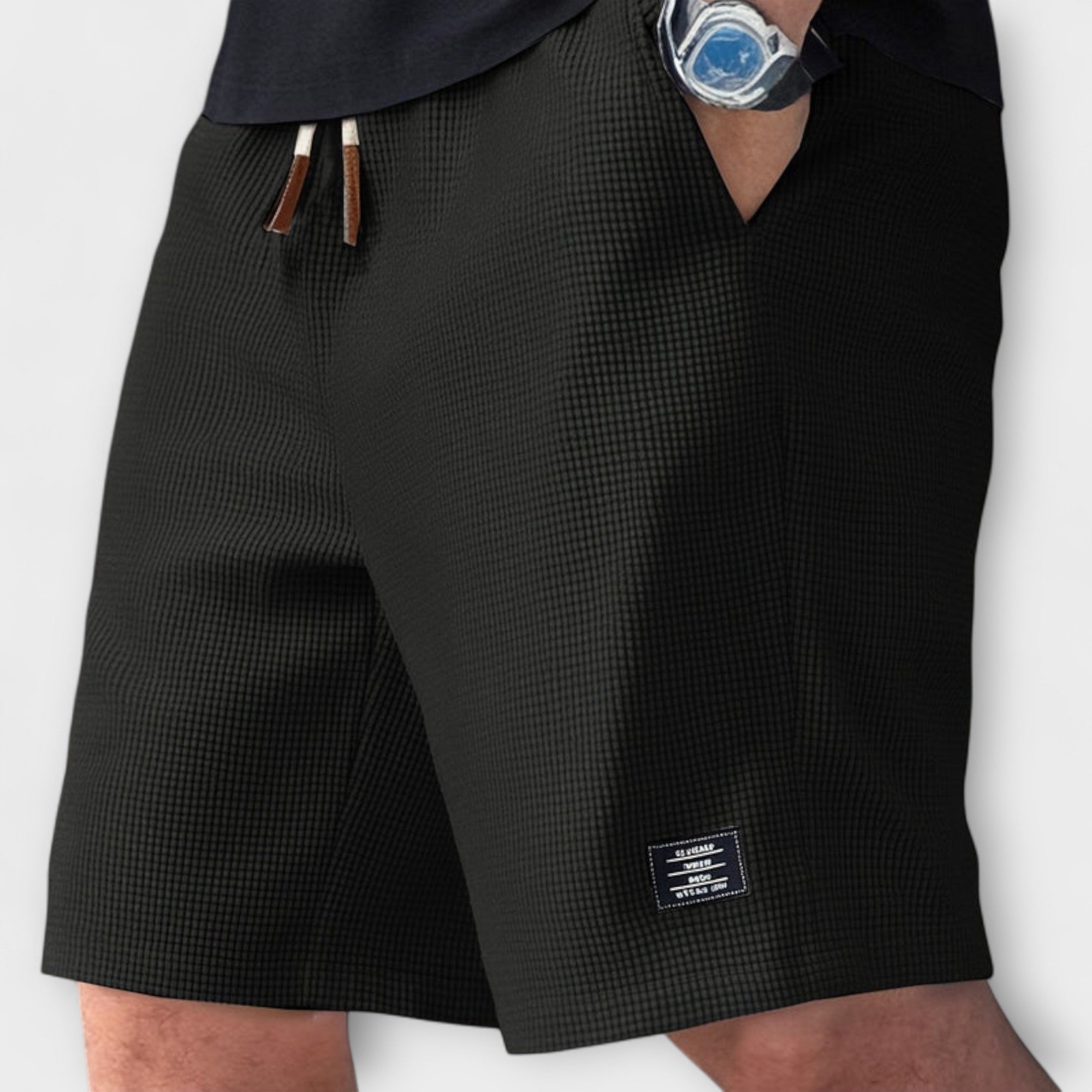 Shorts d'été en tricot gaufré