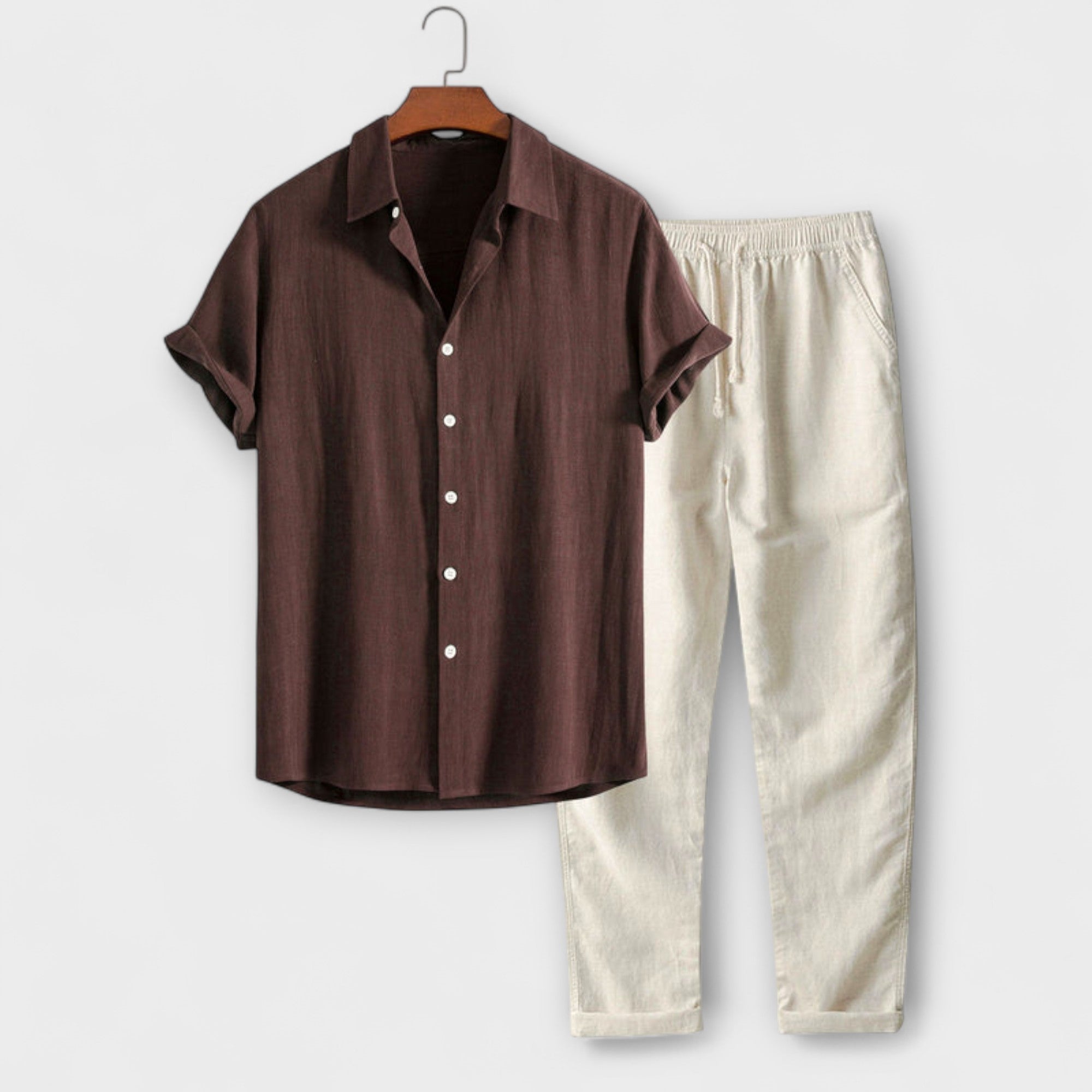 Chemise et Pantalon en Mélange de Lin