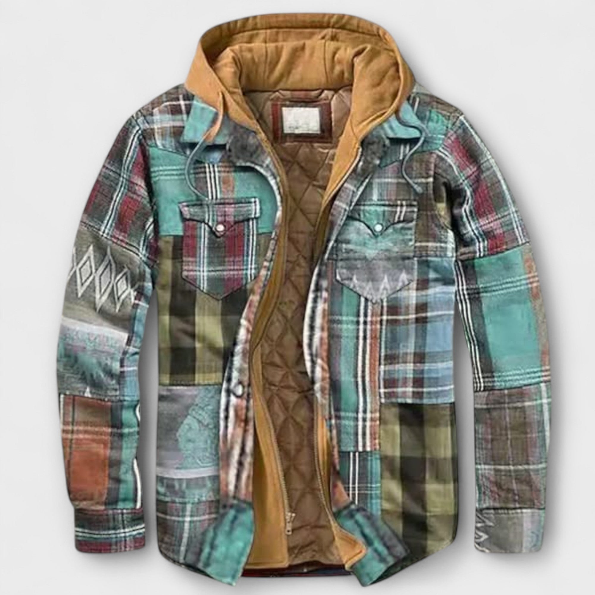 Veste à Motifs Carreaux