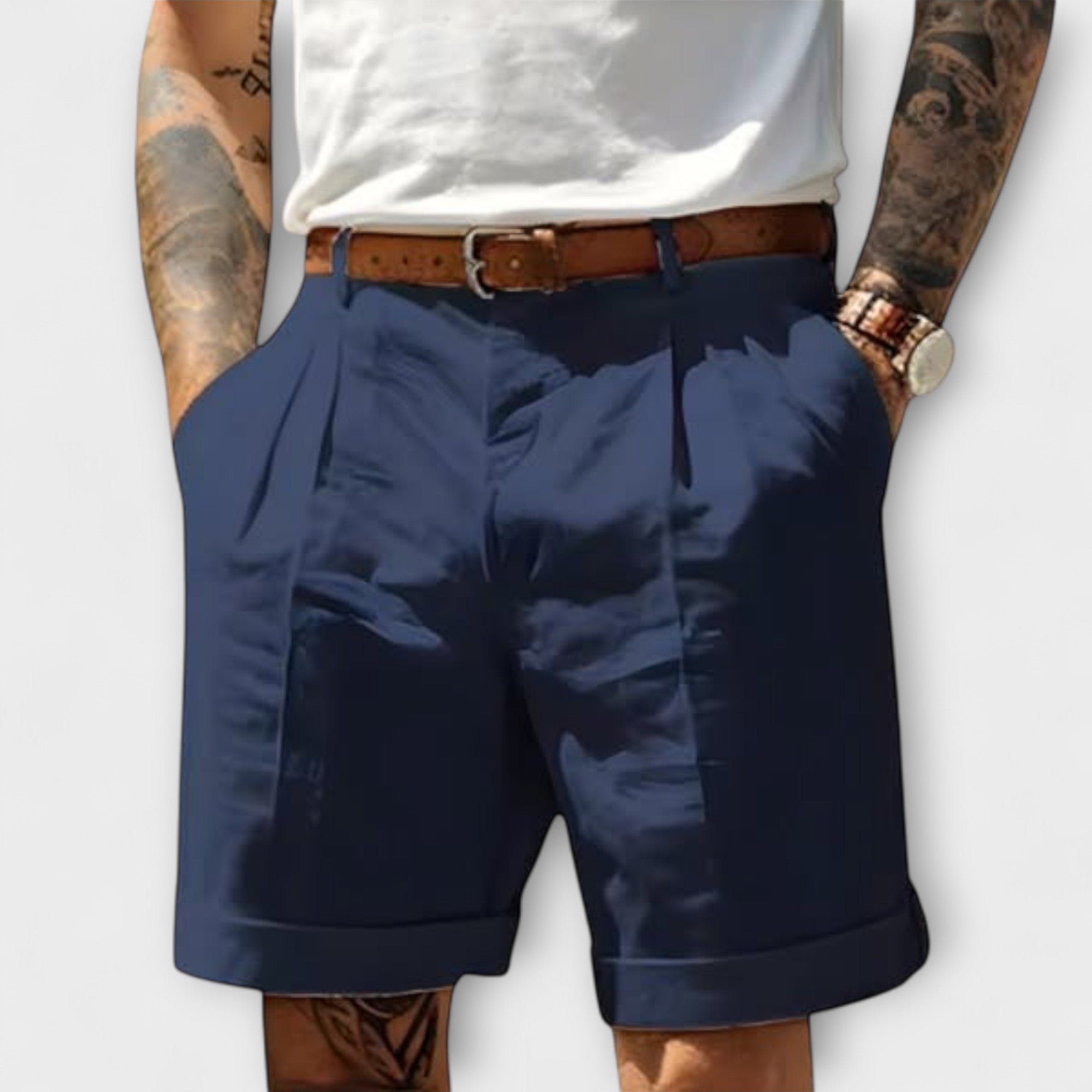 Shorts Bermuda en Coton Élégant