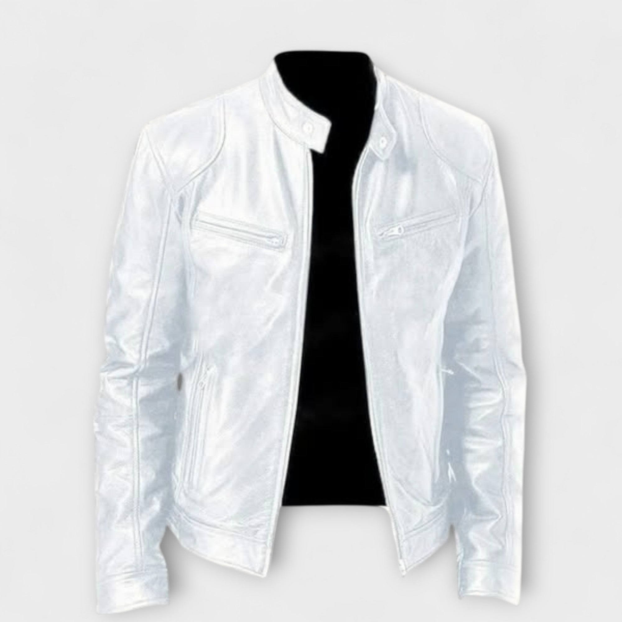 Veste casual en cuir