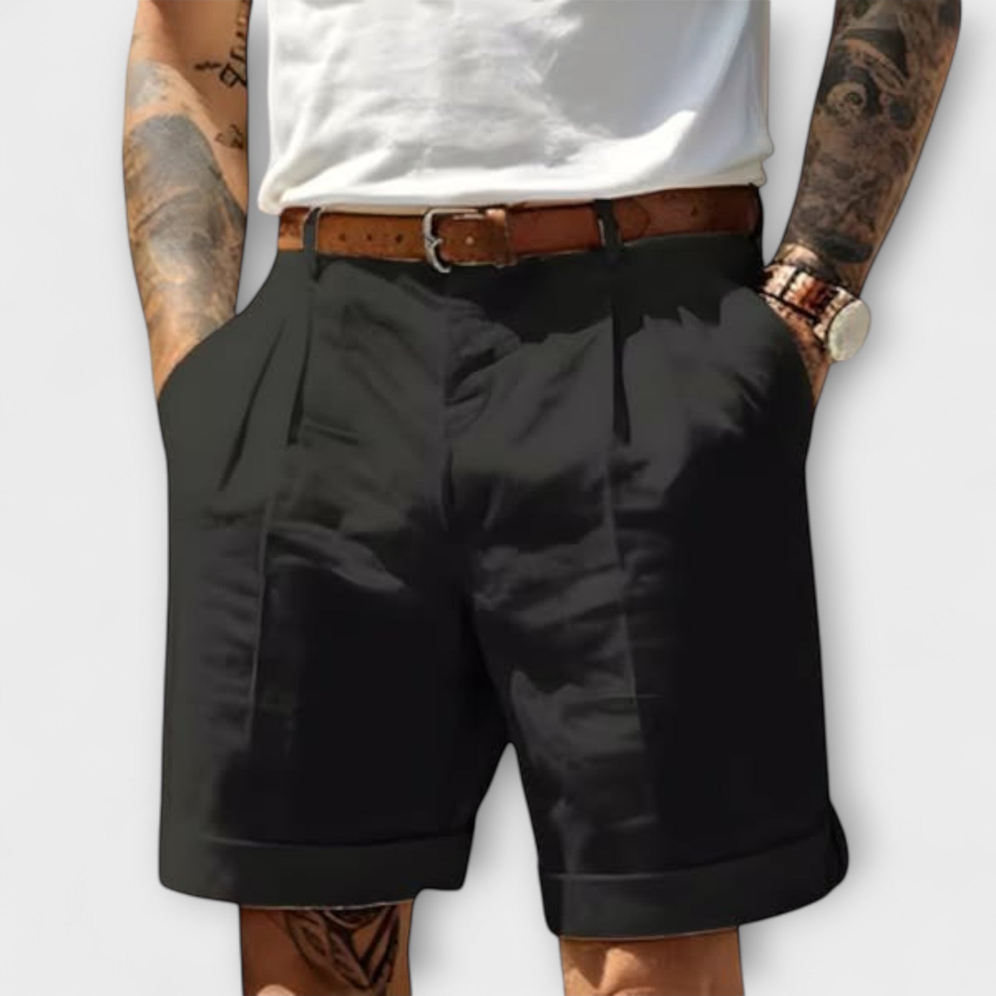 Shorts Bermuda en Coton Élégant