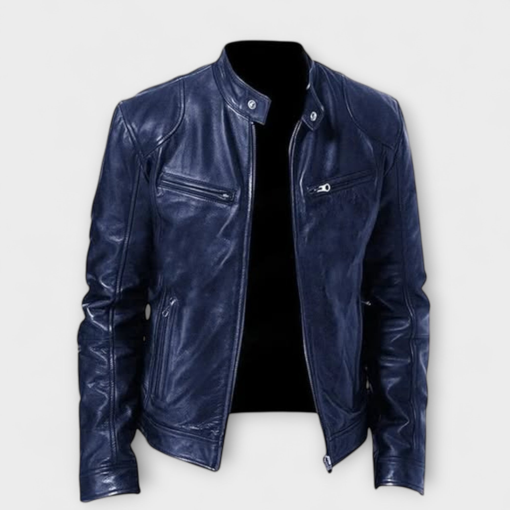 Veste casual en cuir