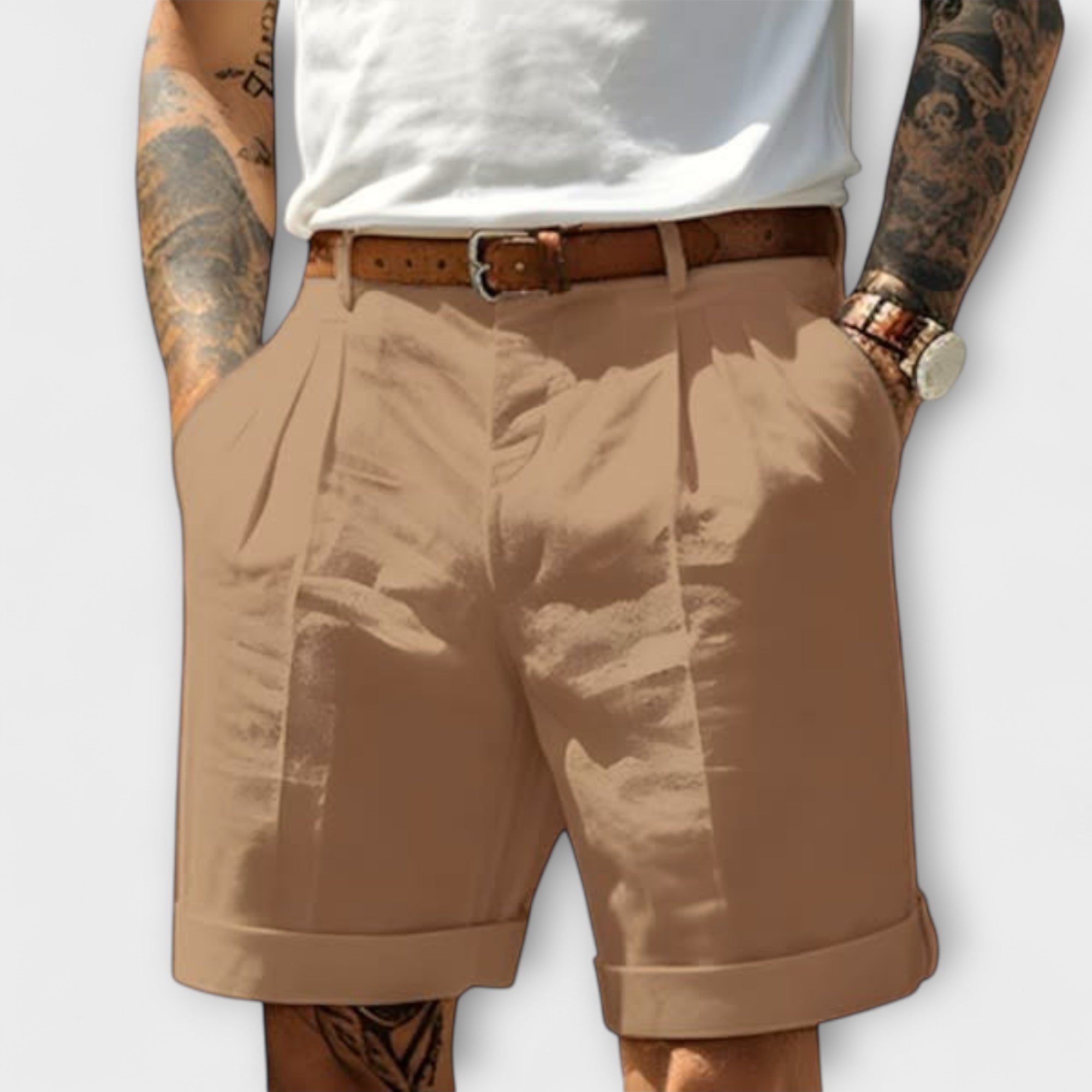 Shorts Bermuda en Coton Élégant