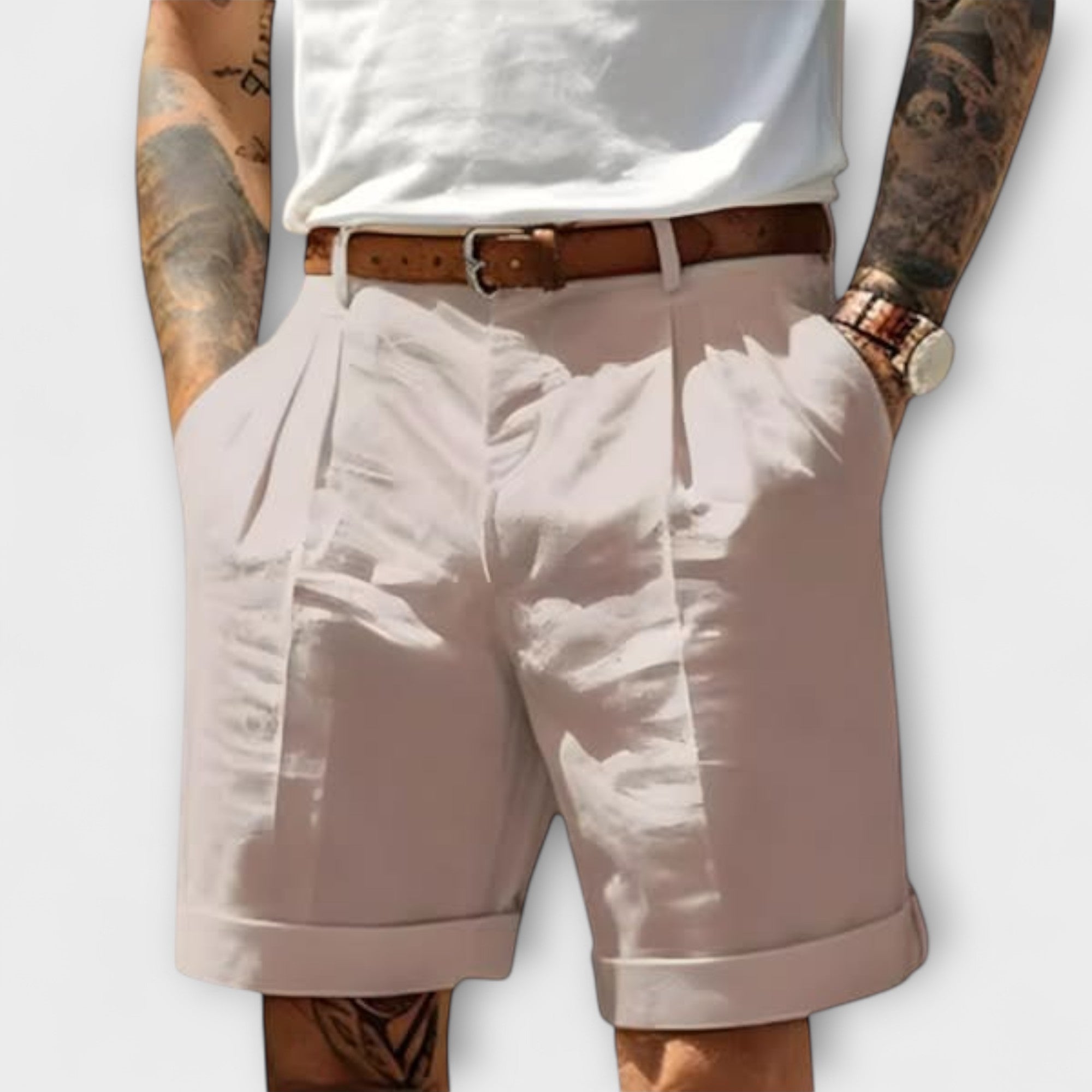 Shorts Bermuda en Coton Élégant