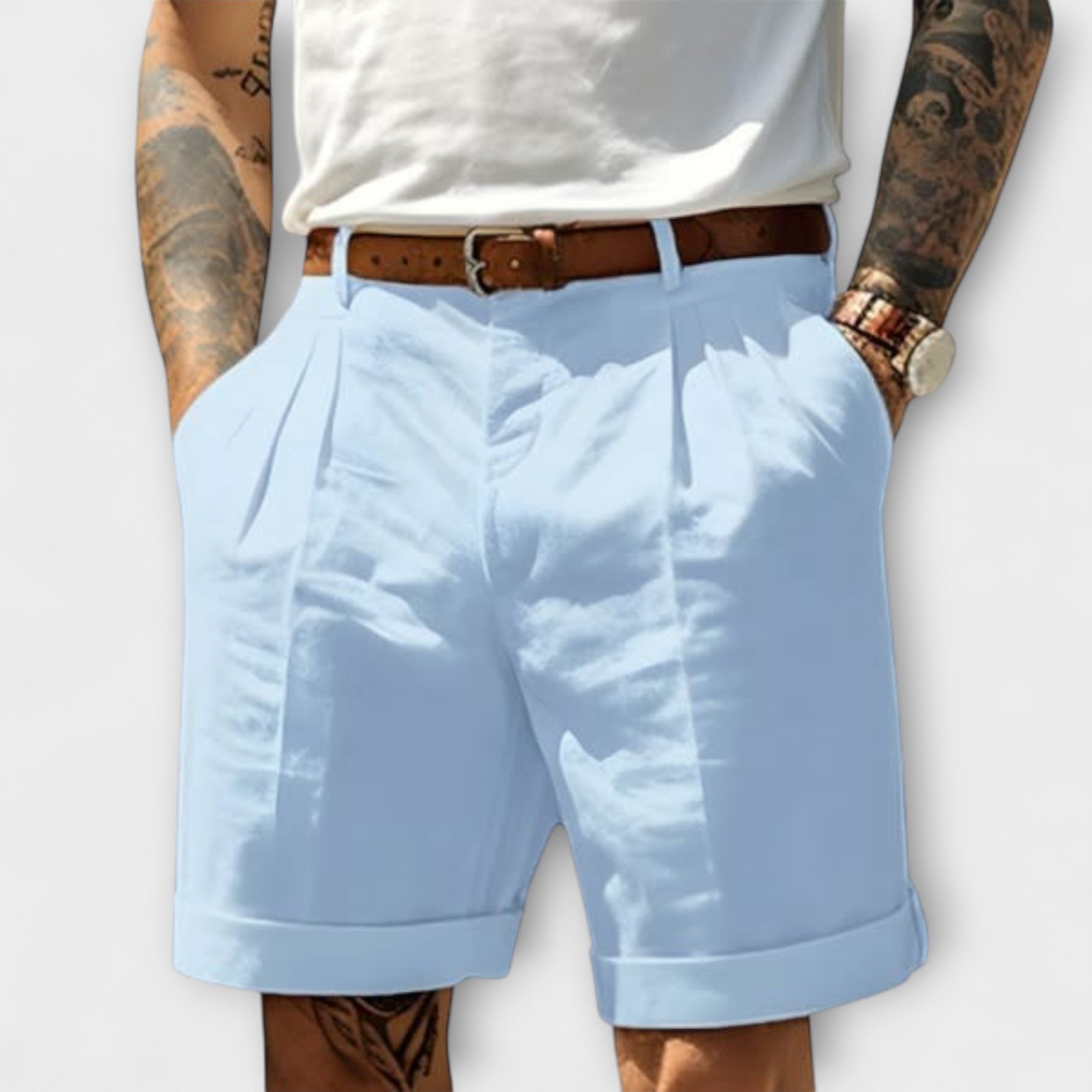 Shorts Bermuda en Coton Élégant
