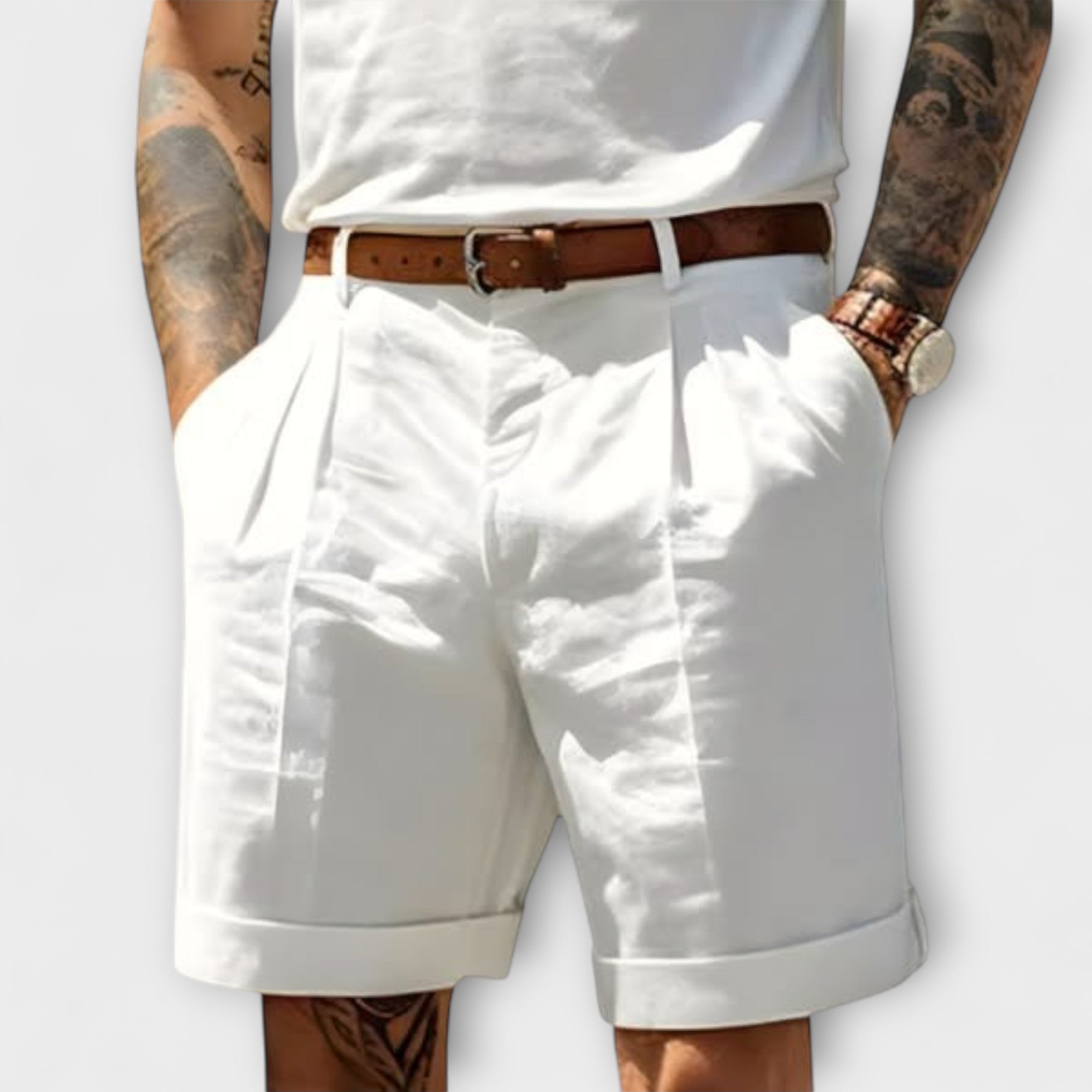 Shorts Bermuda en Coton Élégant