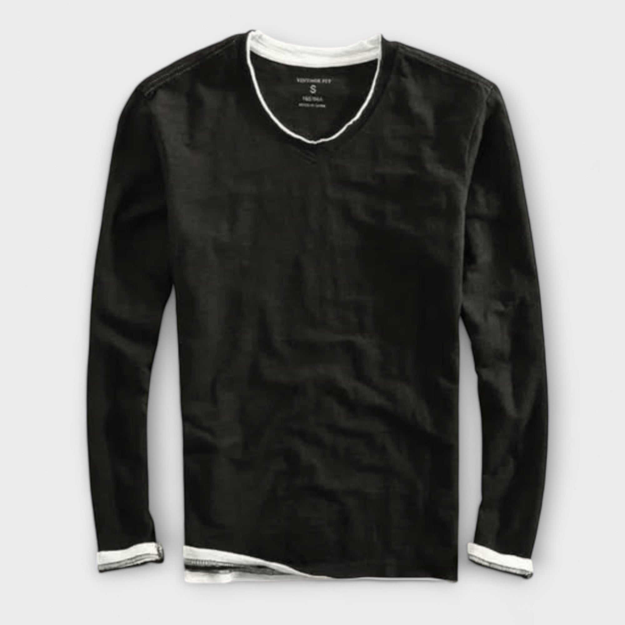 T-shirt en coton à manches longues