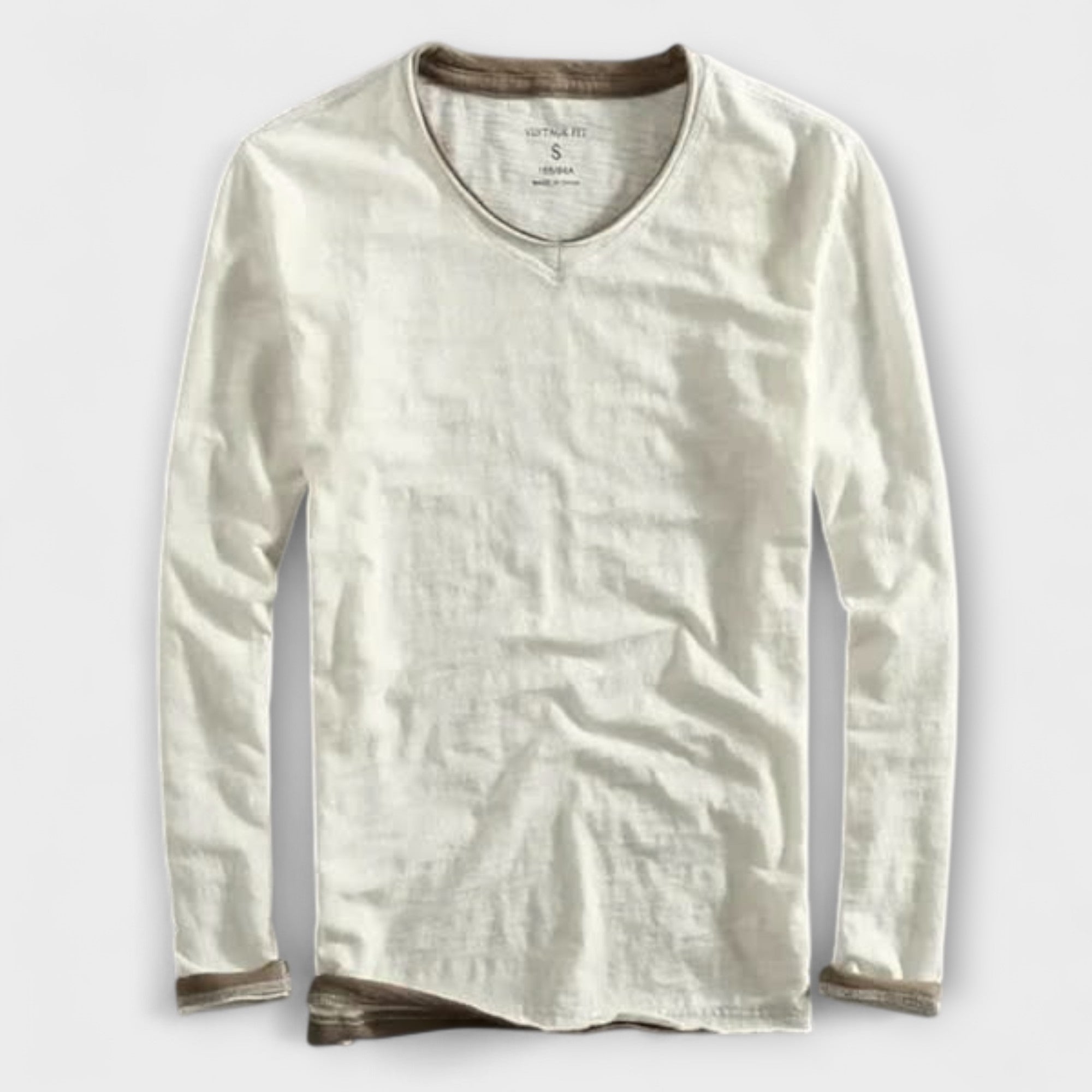 T-shirt en coton à manches longues