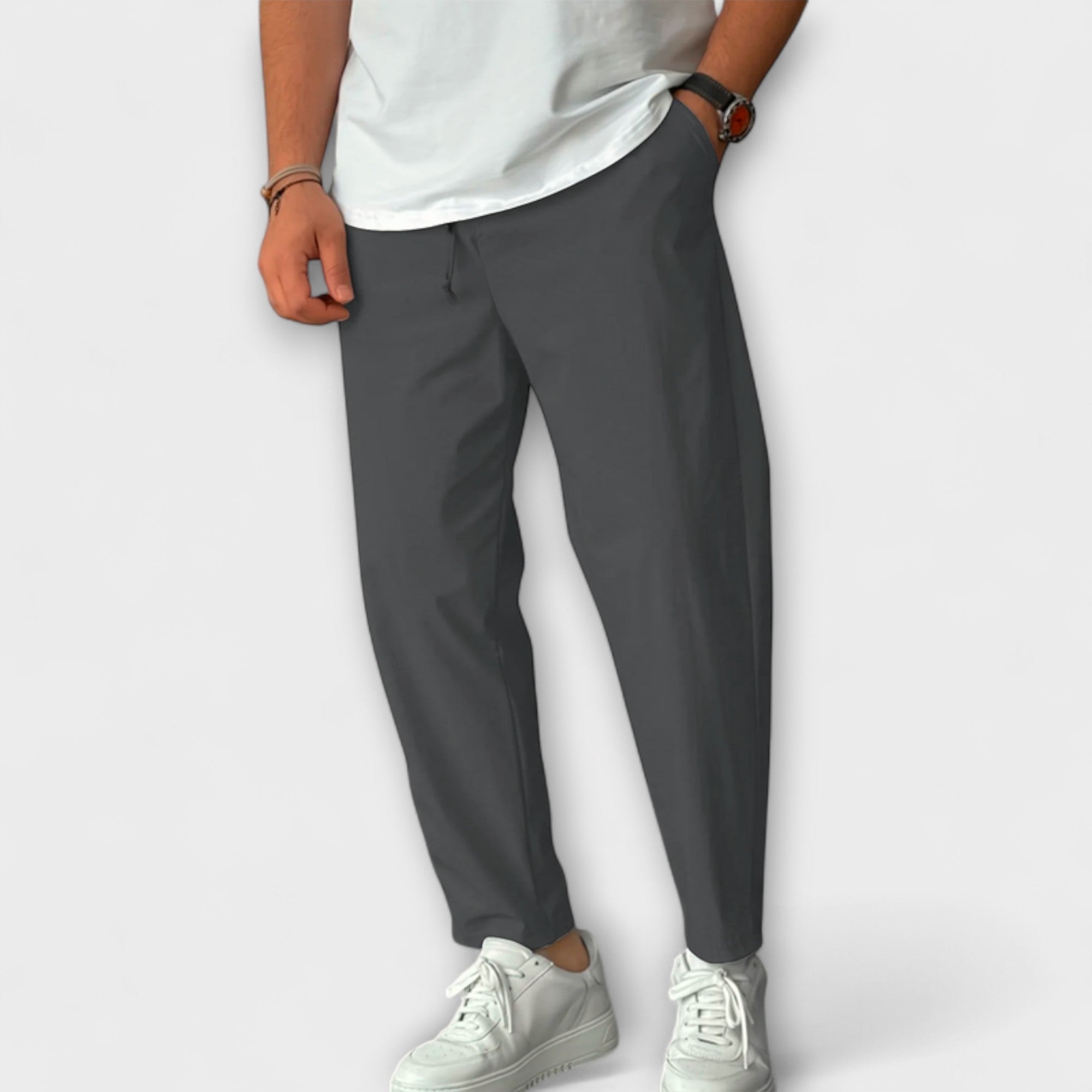 Pantalons Légers Taille Haute