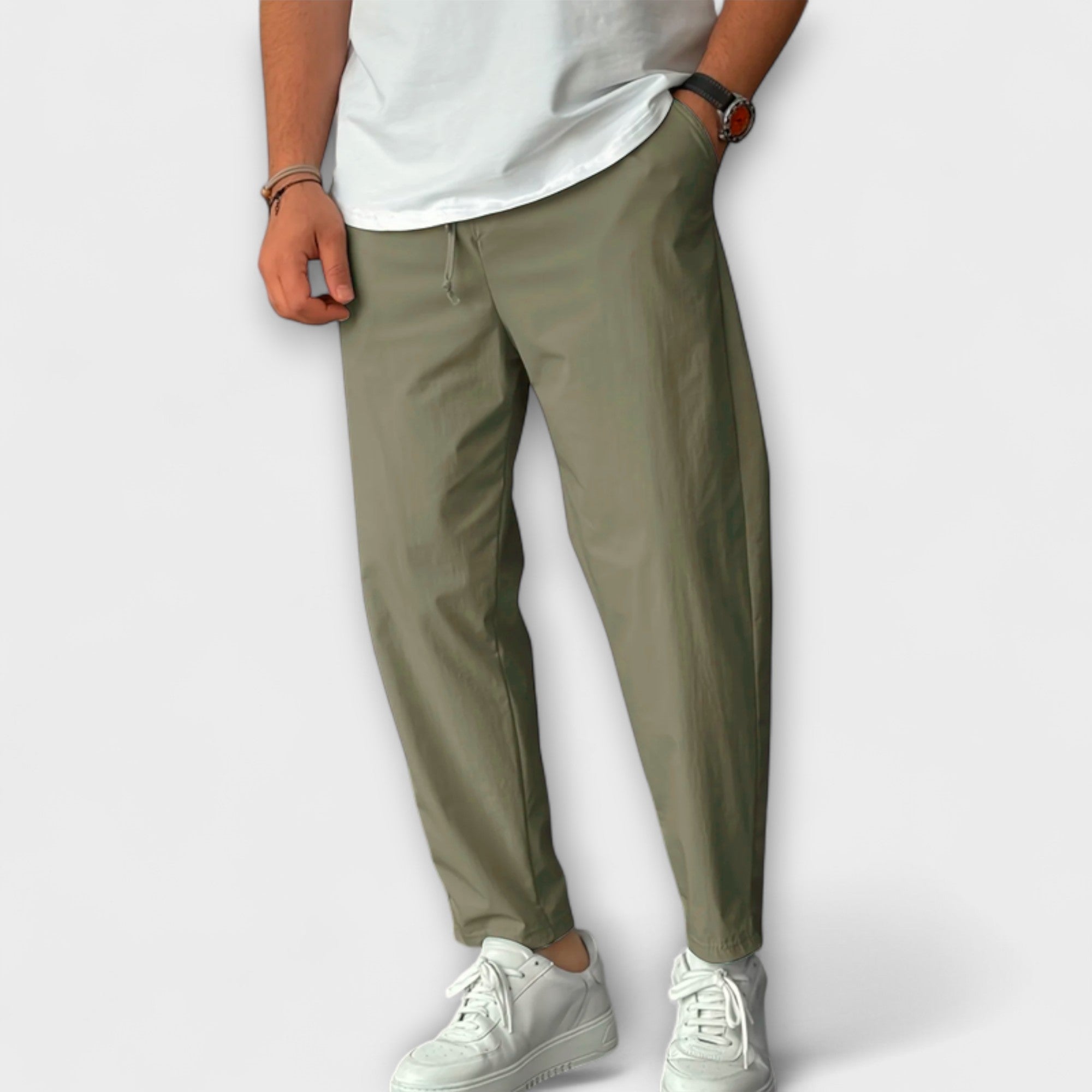 Pantalons Légers Taille Haute