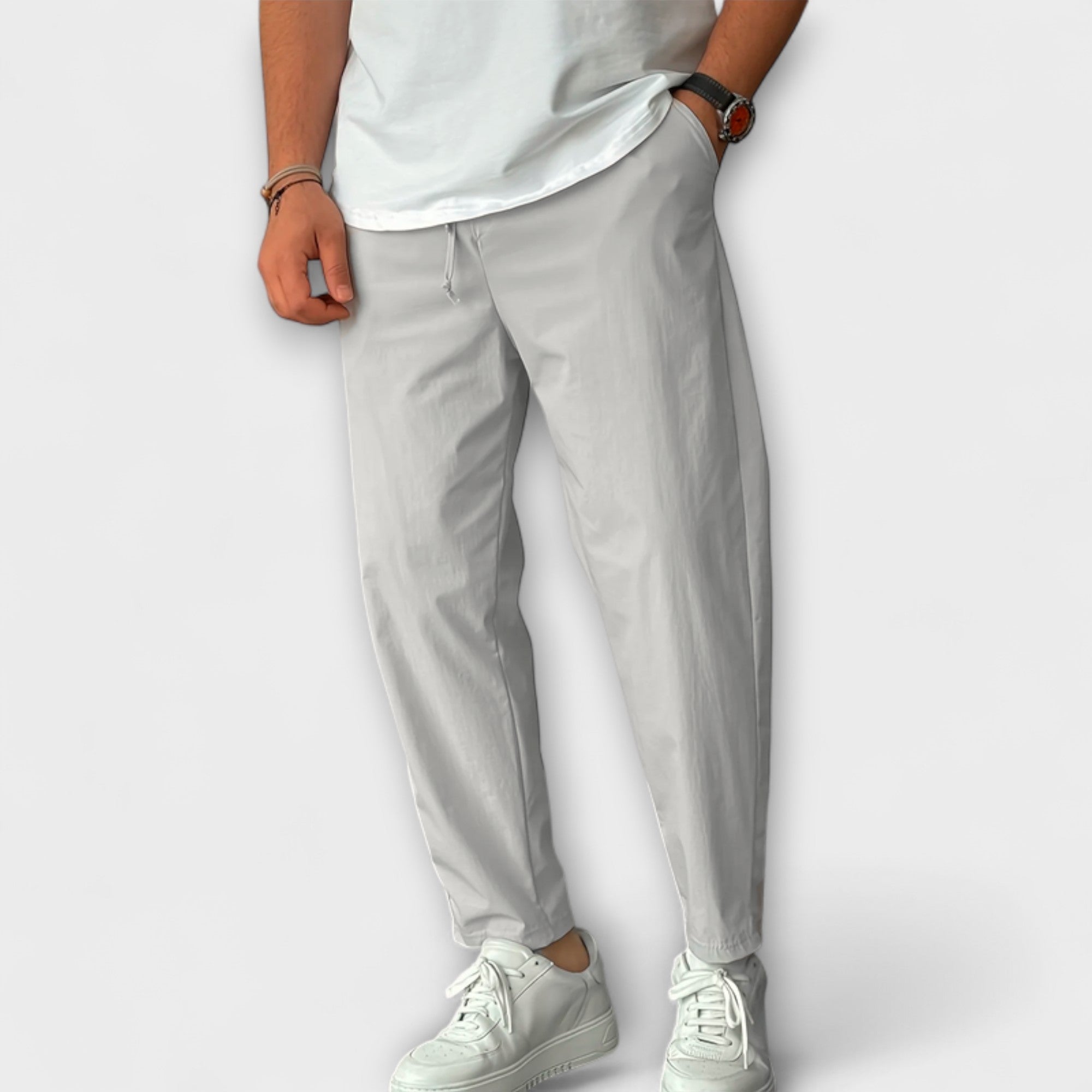 Pantalons Légers Taille Haute