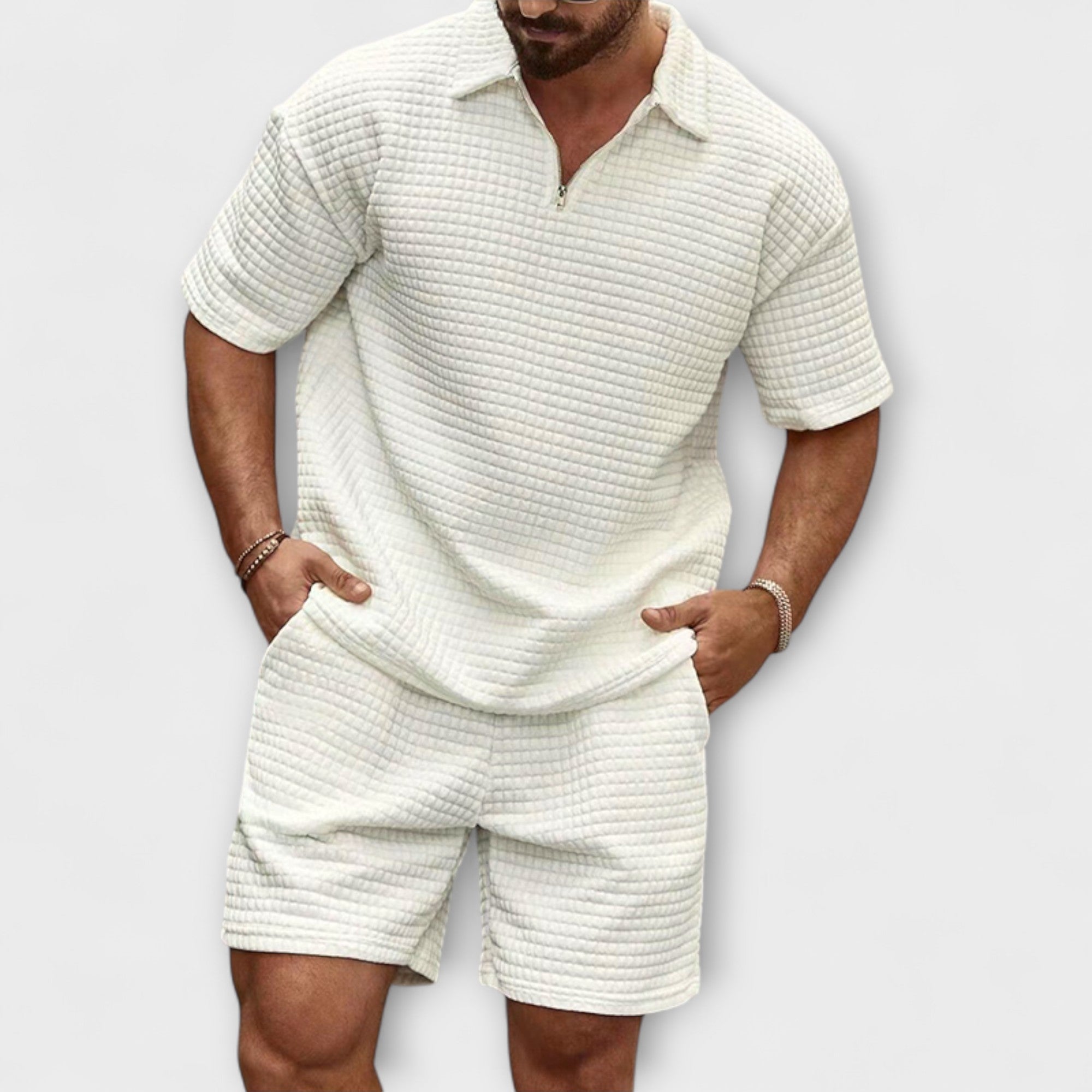 Ensemble en Tricot Waffle