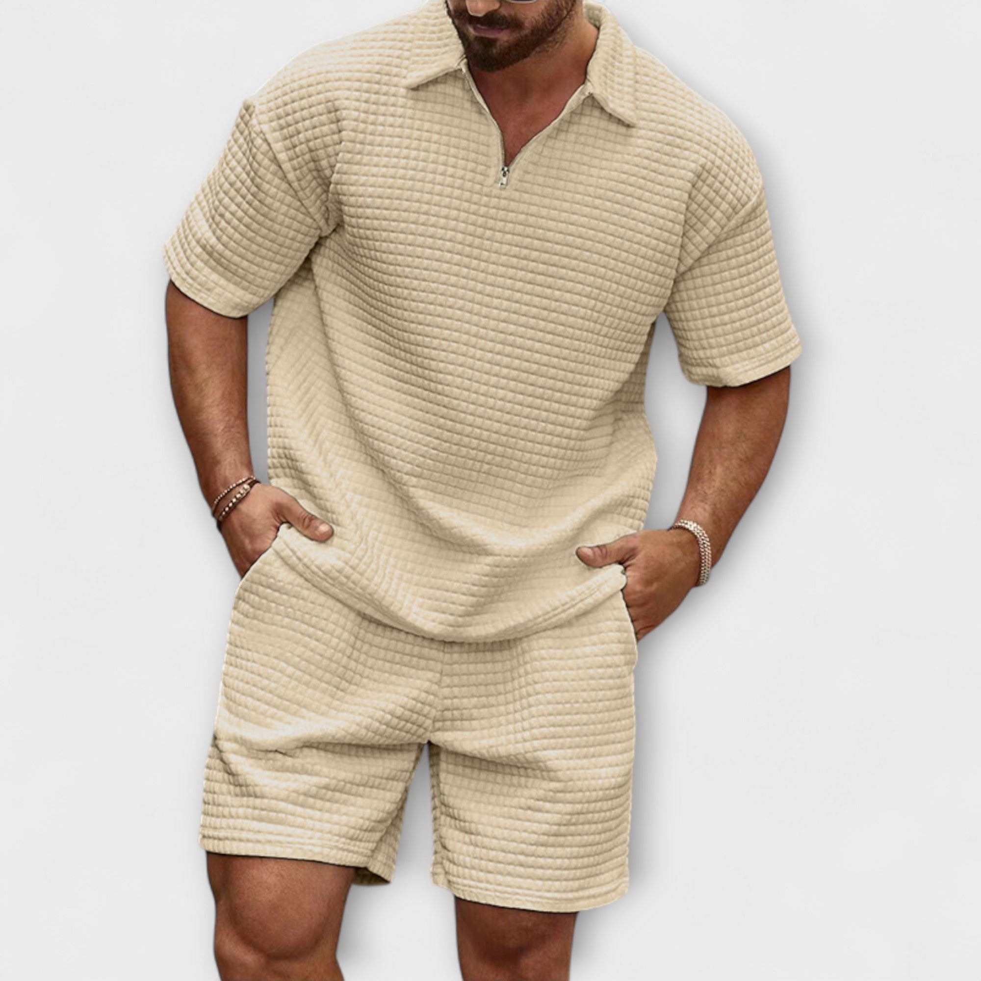 Ensemble en Tricot Waffle