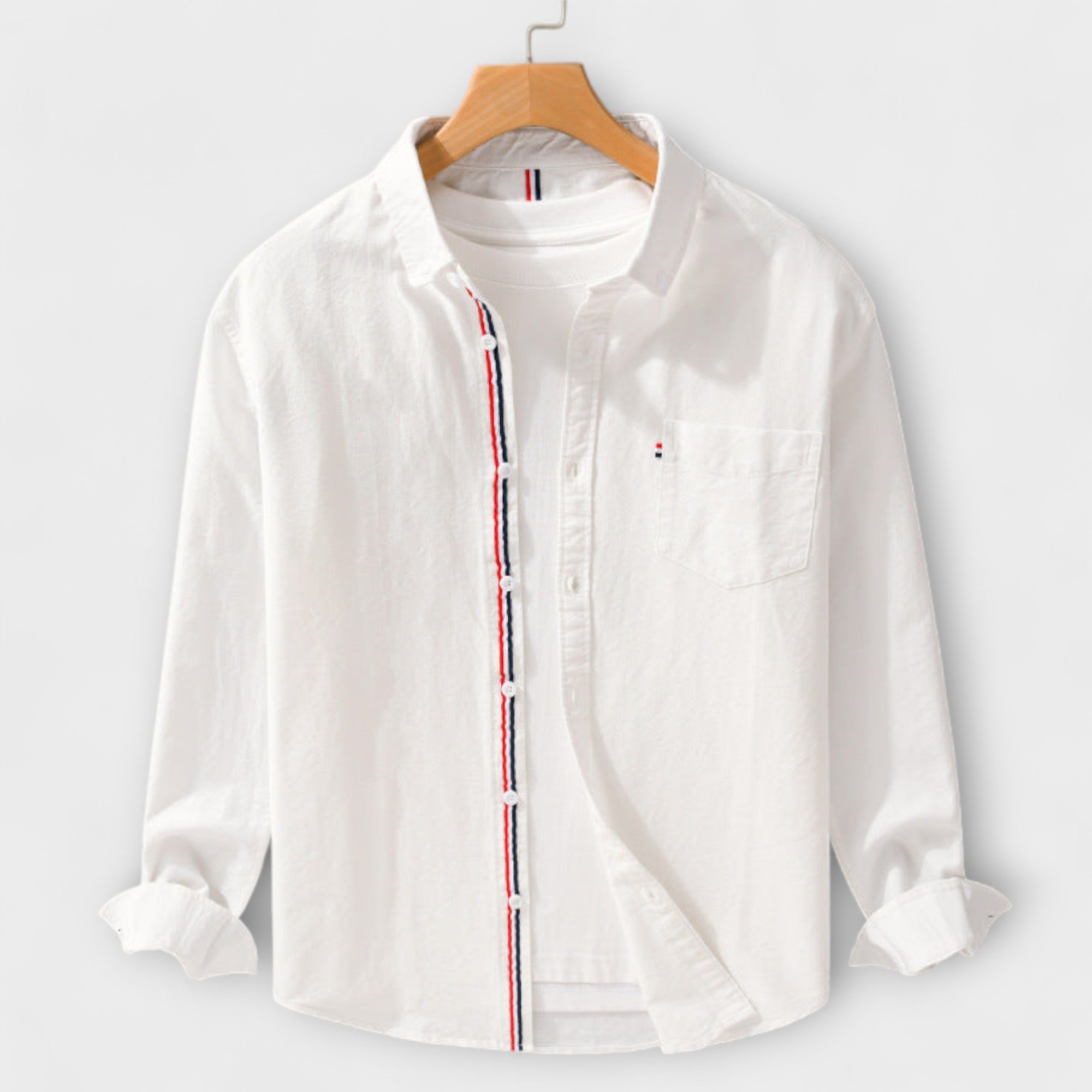 Chemise en Lin Rayée
