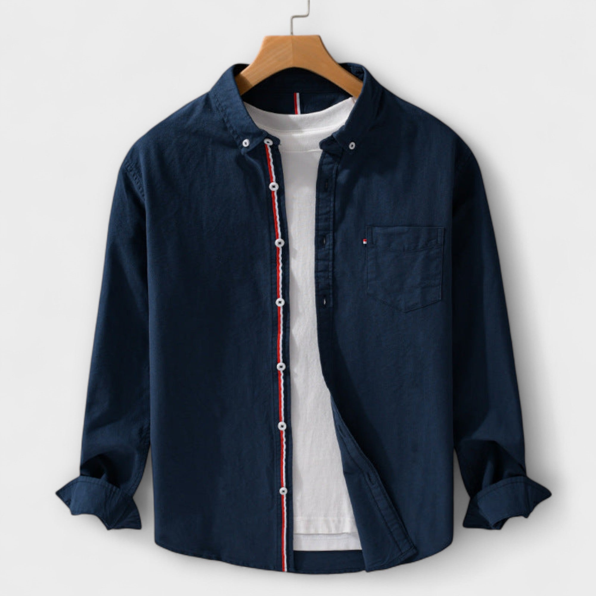 Chemise en Lin Rayée