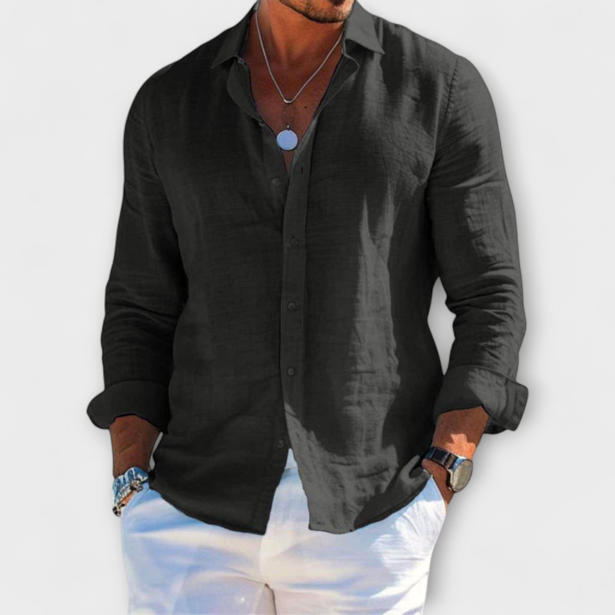 Chemise Élégante à Manches Longues