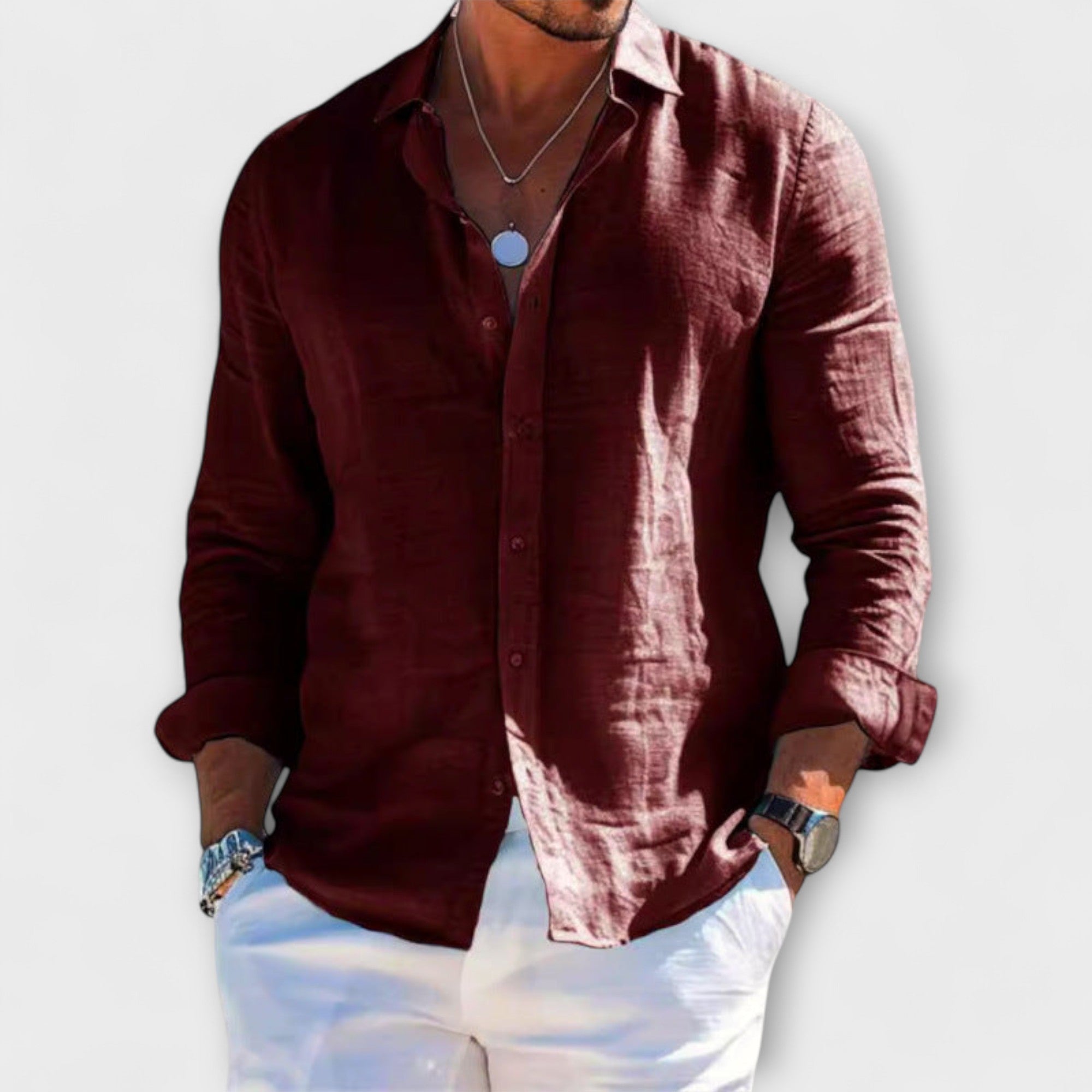 Chemise Élégante à Manches Longues