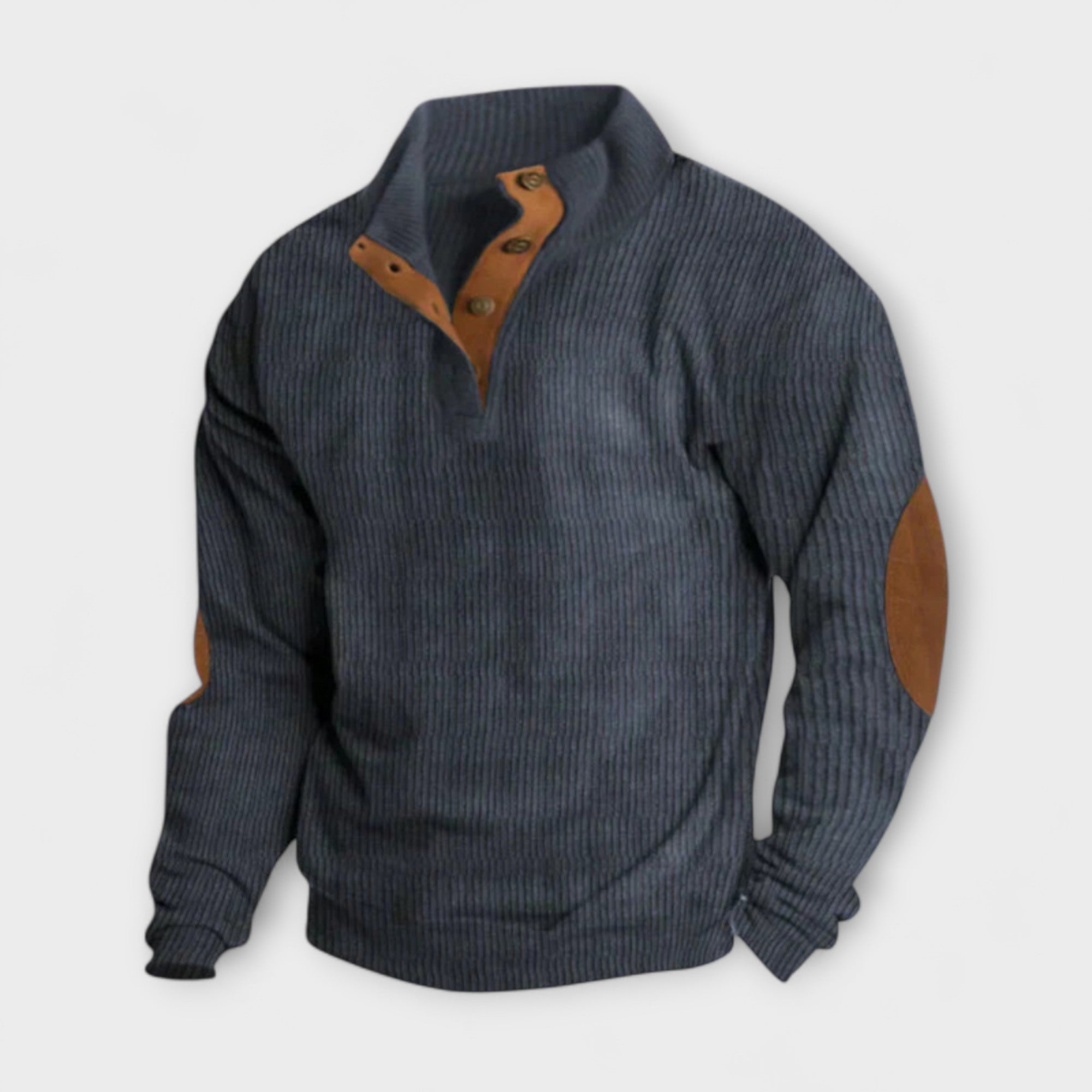 Pull rétro avec demi-zip