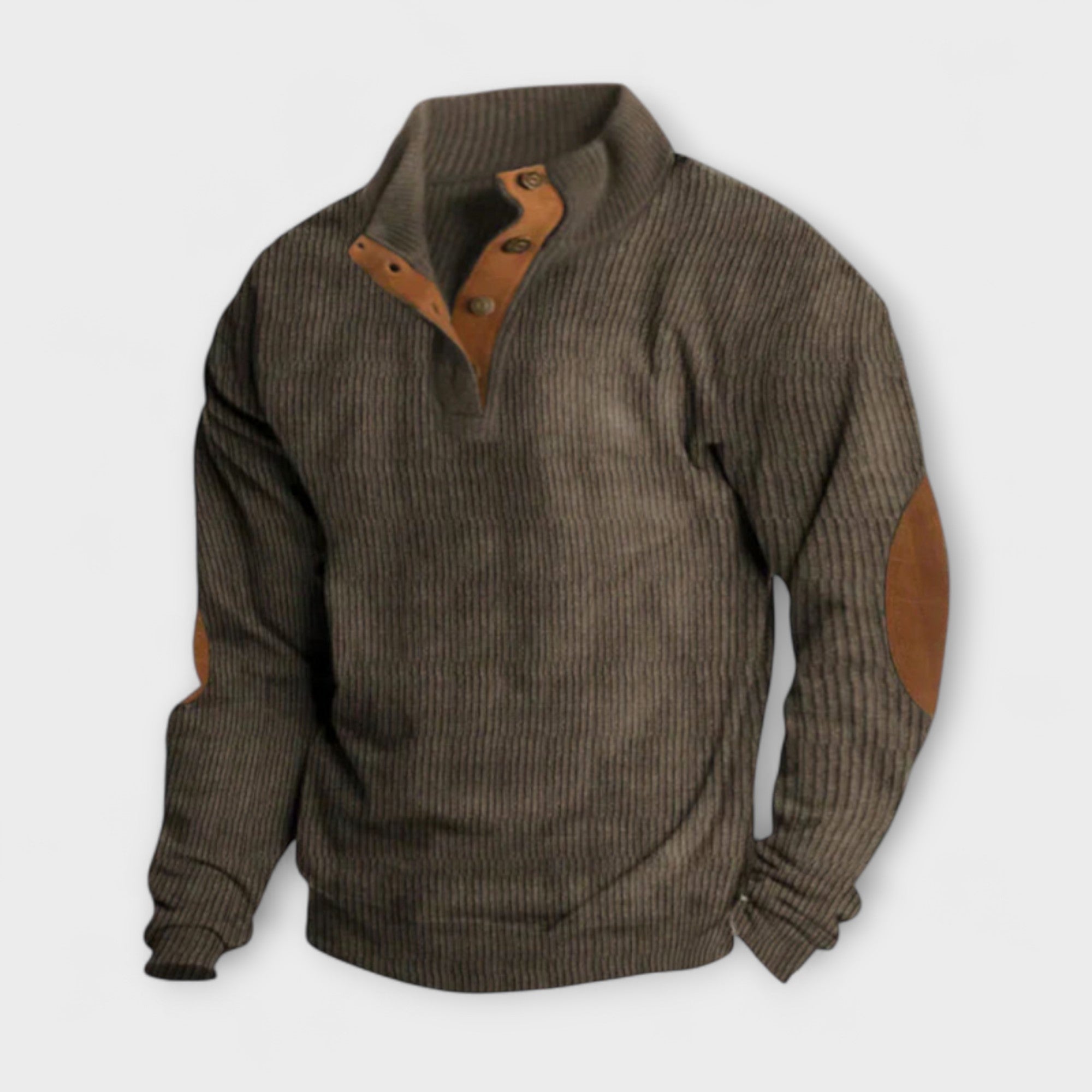 Pull rétro avec demi-zip