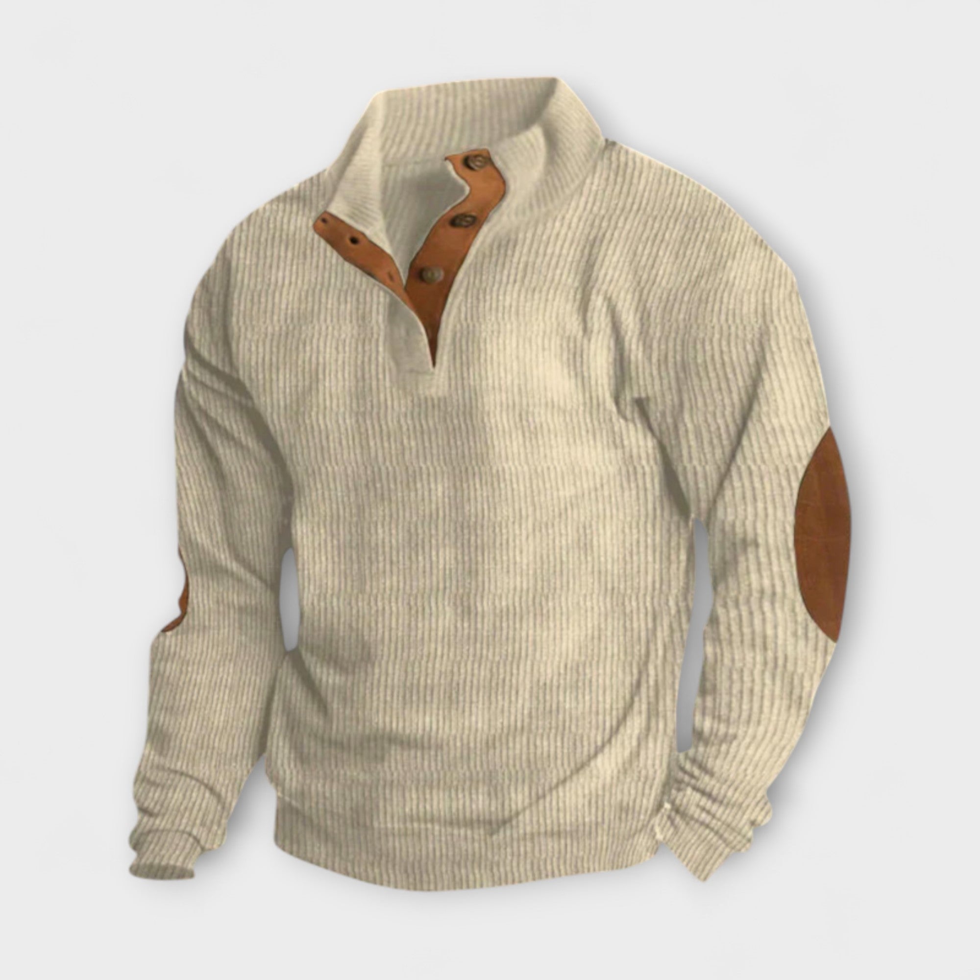 Pull rétro avec demi-zip
