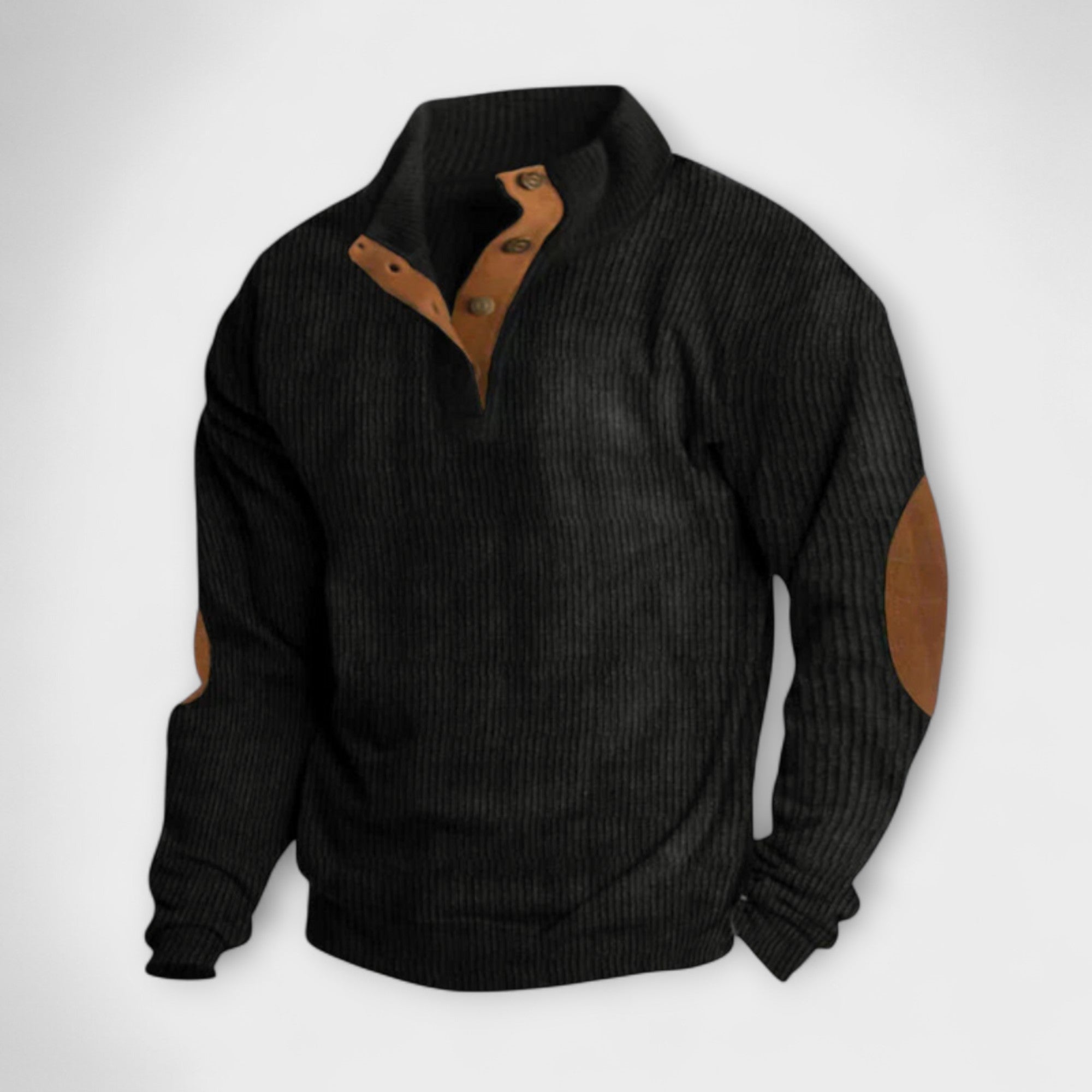 Pull rétro avec demi-zip
