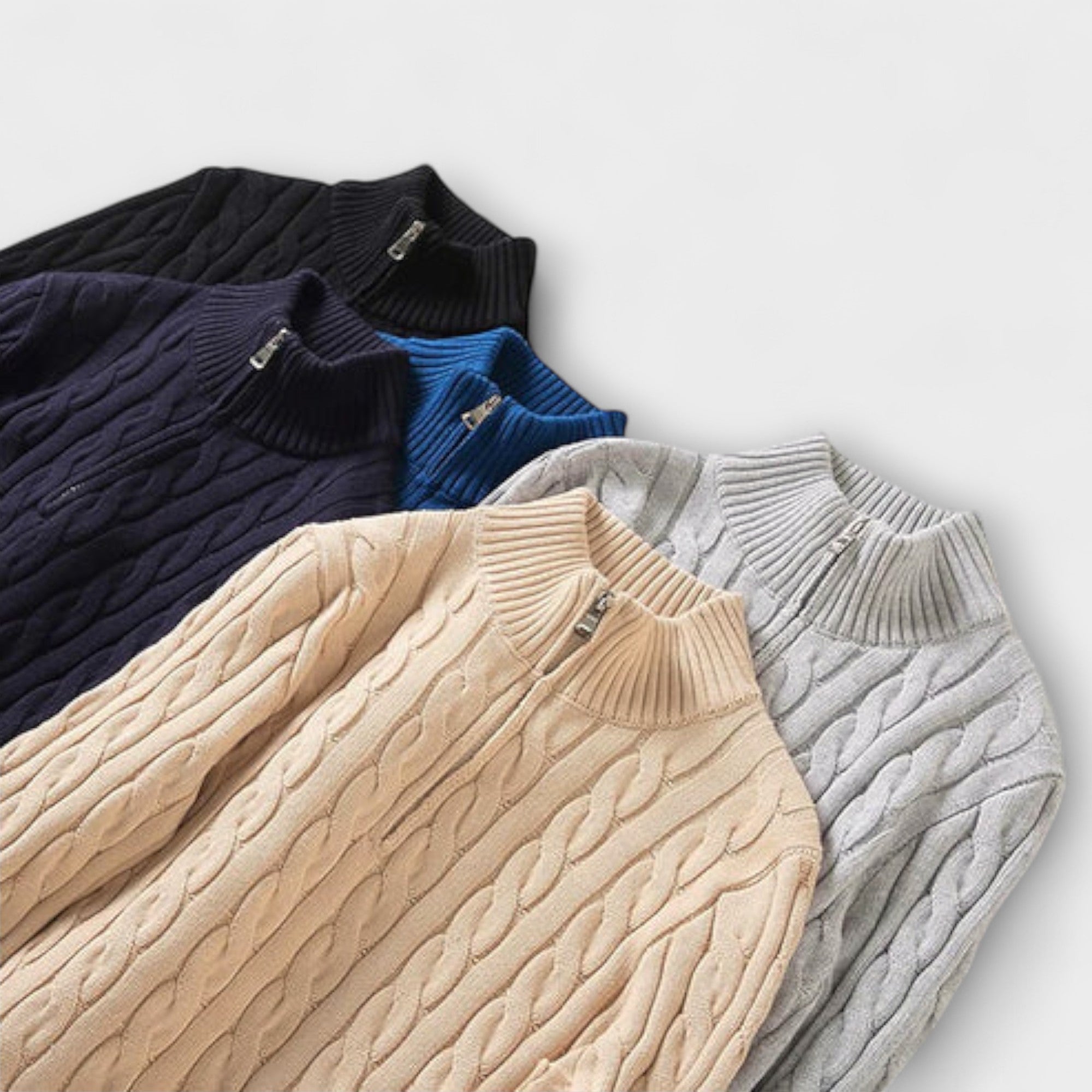 Pull Élégant Demi-Zip